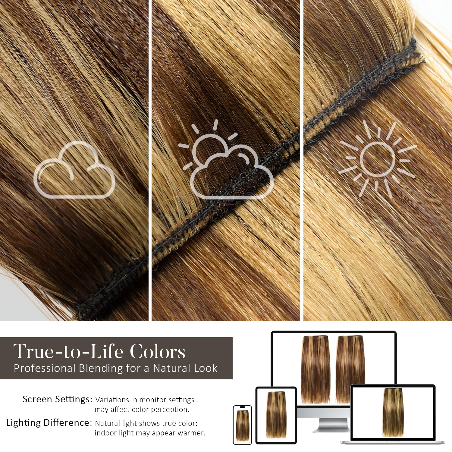 JIAMEISI Short Clip in Hair Extensions Real Human Hair, 2 Pcs Straight Remy Human Hairpieces for Women Adding Volume, Thinning Hair Fill-Ins for DIY Bangs and Side Hair, 8 Inch 24g #4P27