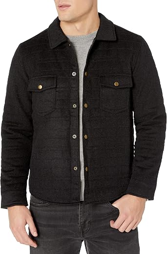 Quilted Brass Snap Michael Jacket 
