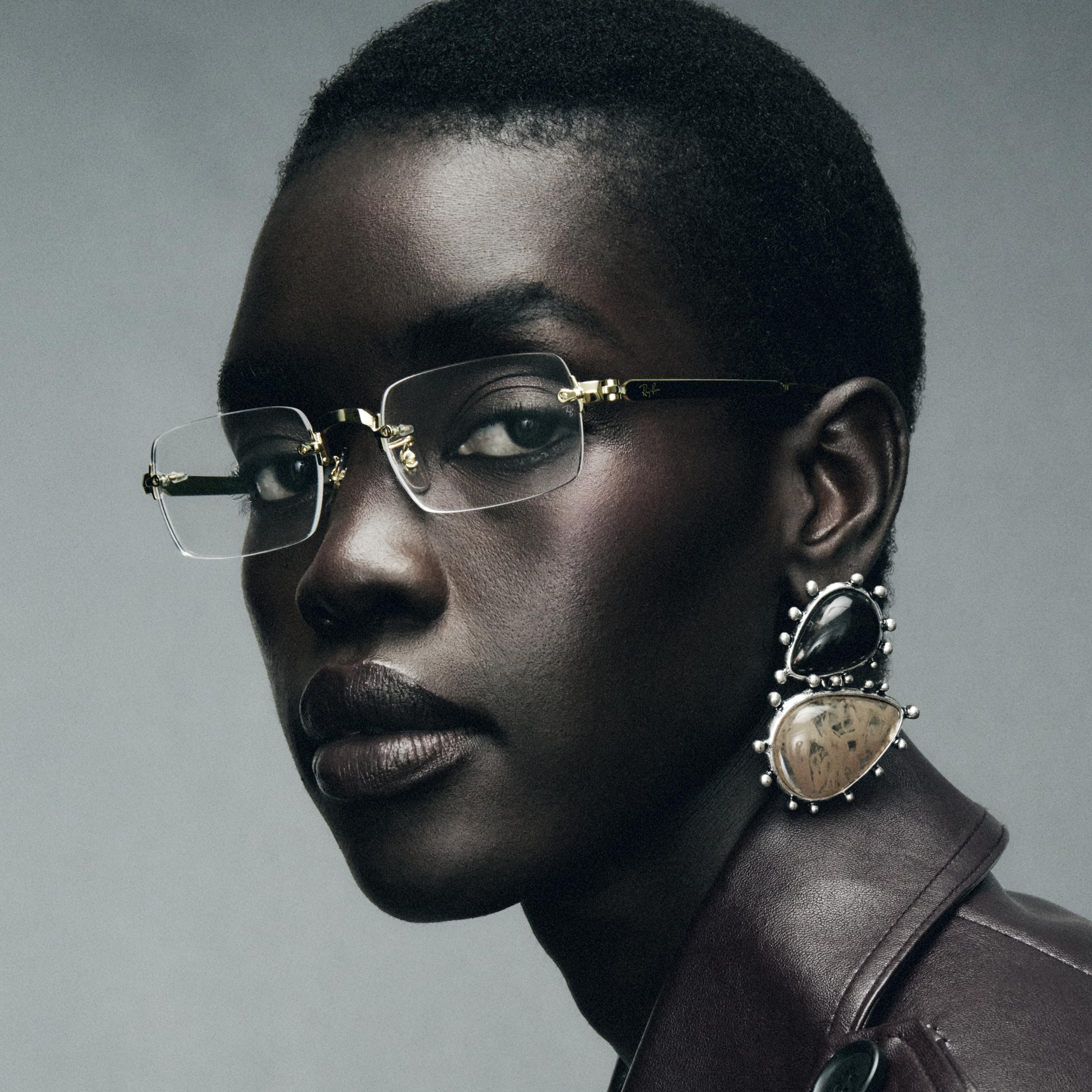 Ray-Ban Unisex A $ap Rocky Rx3928v Wired Metal Collection Prostokątne ramki na okulary na receptę