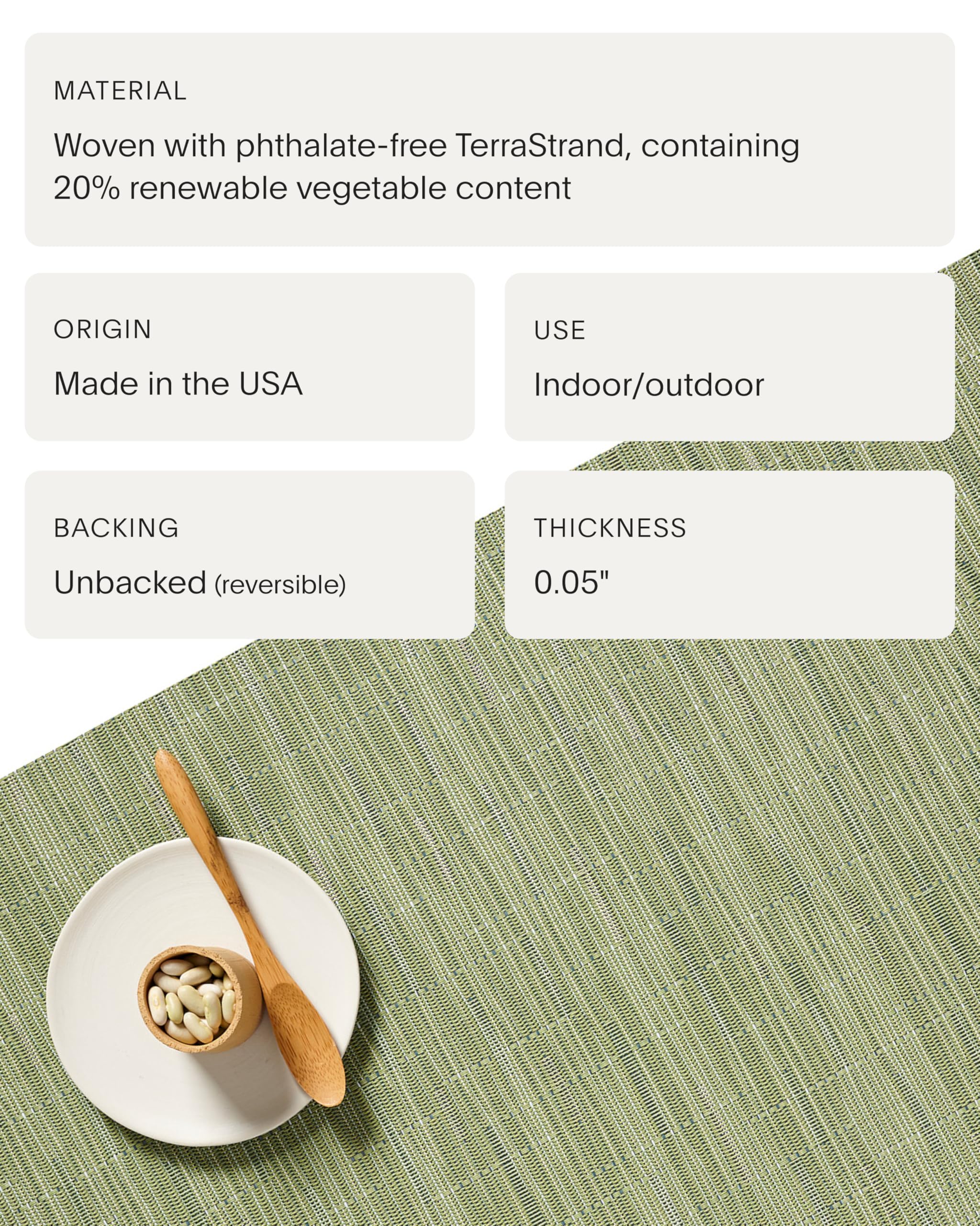 Amazon.com: Chilewich Bamboo Placemats Set of 4 - Woven Rectangle