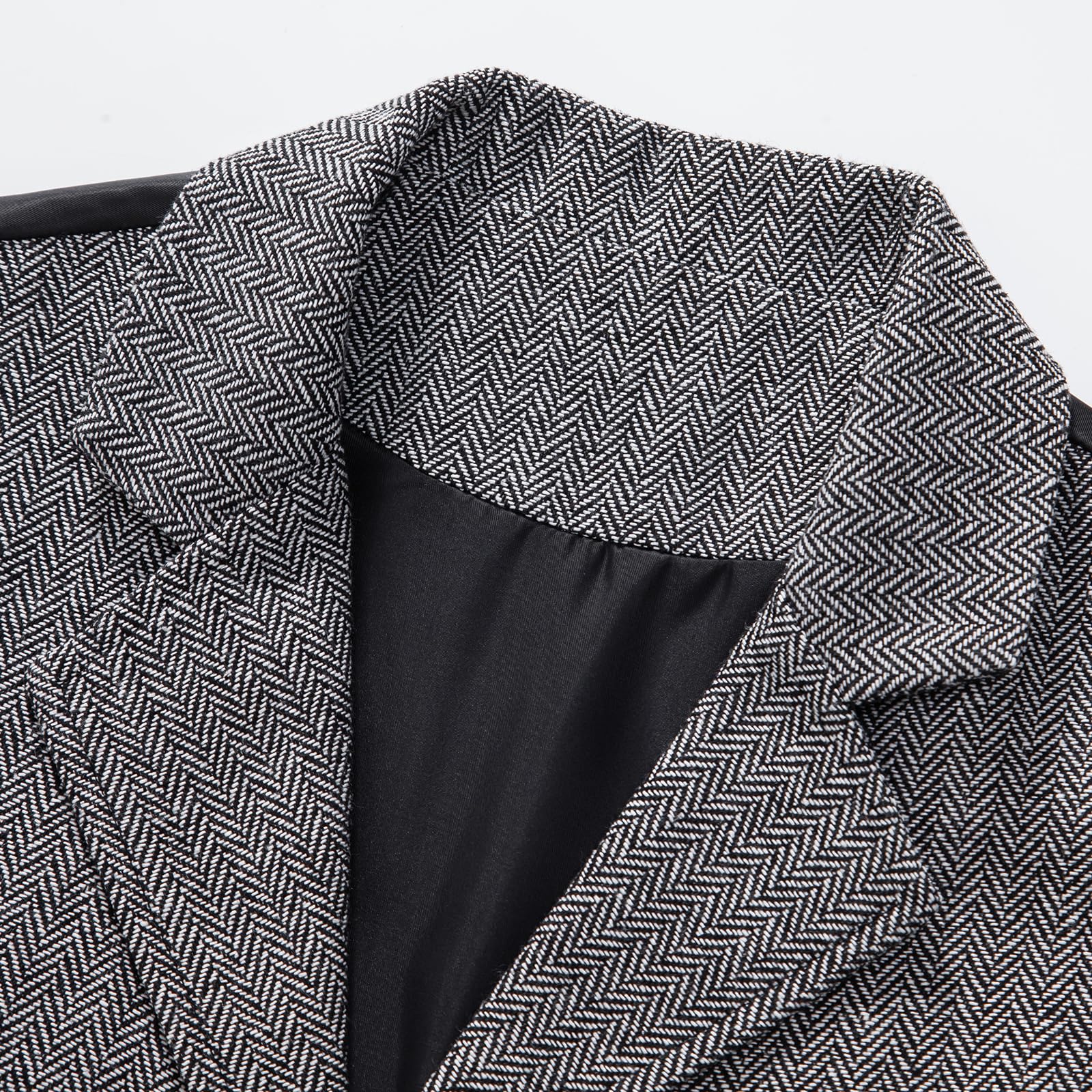 Gilet da uomo senza maniche con scollo a V, formale, in tweed, classico, business, casual, per feste, matrimoni, con tasca