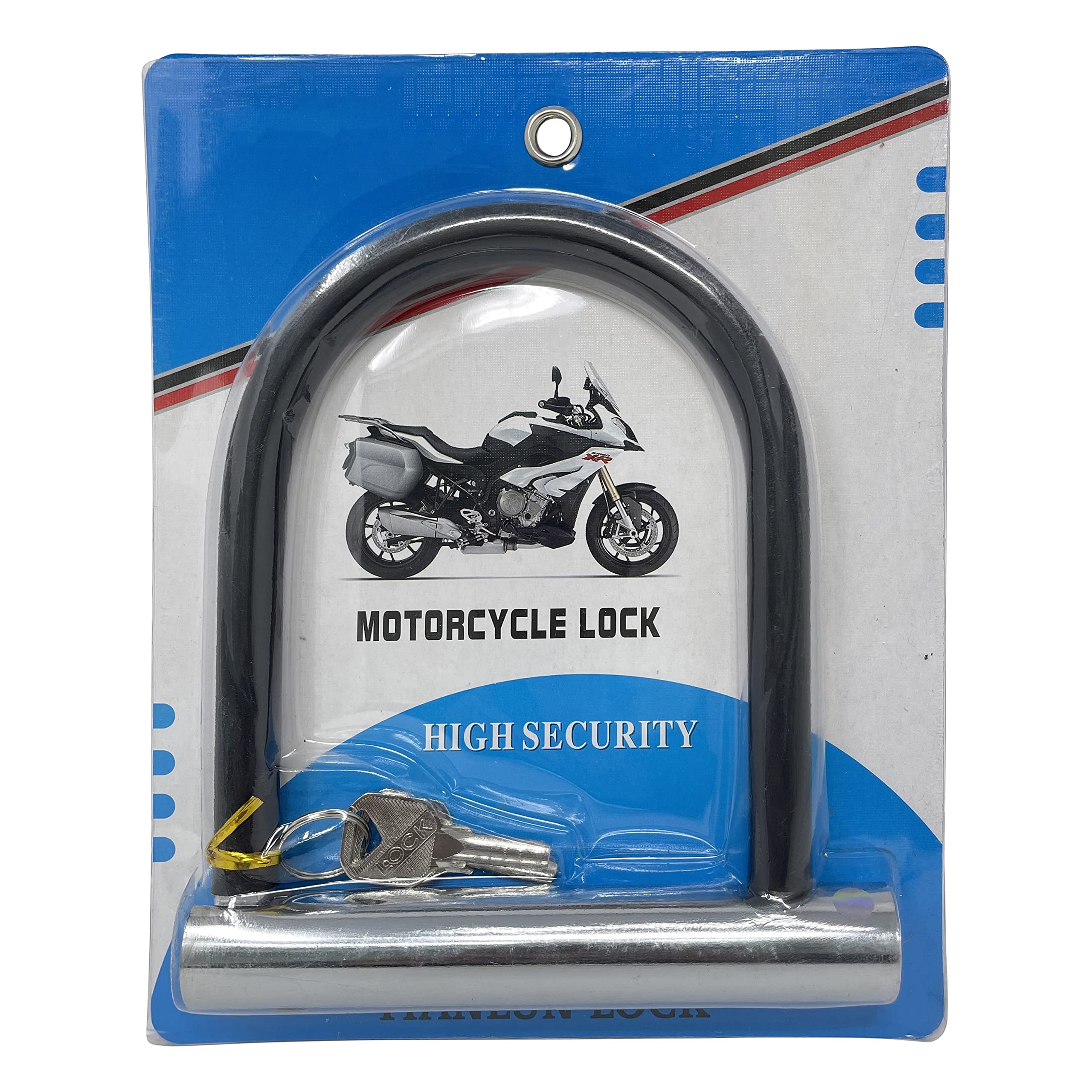 Bicycle D-Lock Mountain Warehouse Hardened Steel Pick Resistant Standard Lock Includes 2 Keys HTUK®