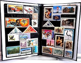 PVC Stamp Album + 100 Different All Large/Commemorative World stamps set