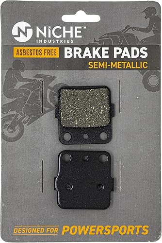 Miniatura 5 de NICHE Juego de pastillas de freno para Honda FourTrax 300 Recon 250 Yamaha Banshee Big Bear 350 Delanteras de Acero Aleado Semimetálico 2 Pack