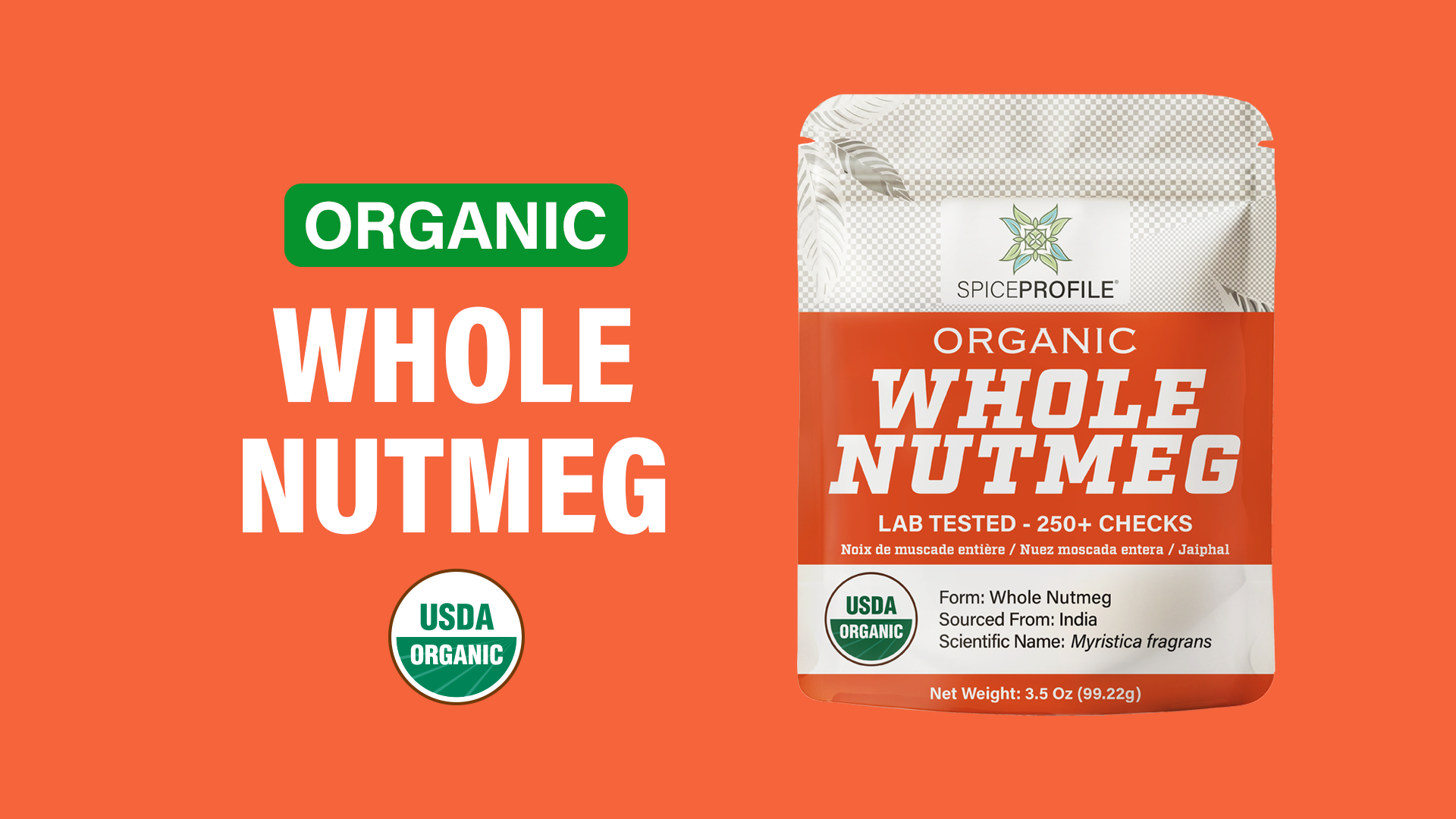 Amazon.com : Spice Profile USDA Organic Whole Nutmeg, Lab Tested