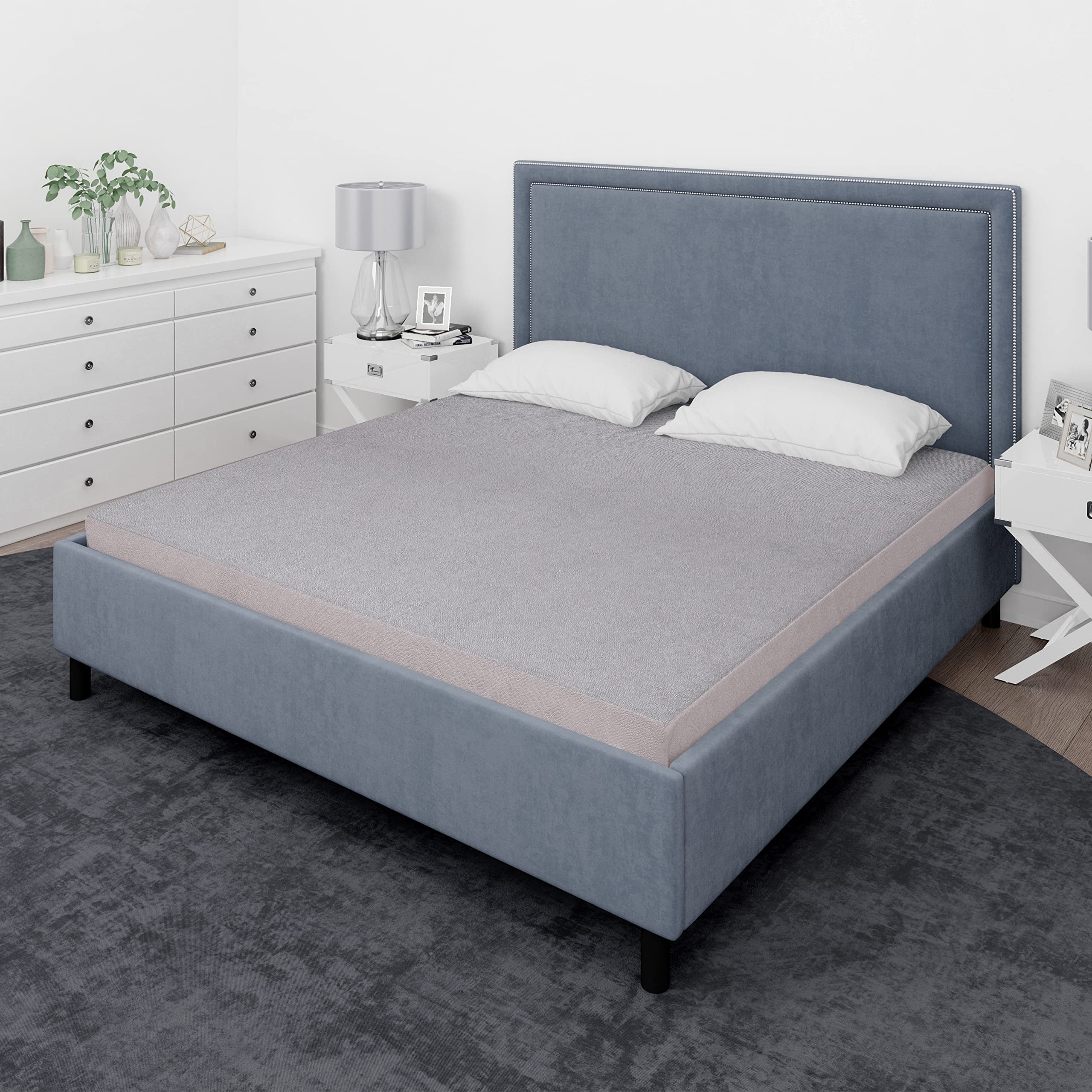 JDX 100% Waterproof Premium Cotton Mattress Protector | Cotton Feel Terry 72x78 inch Ultra Soft Waterproof Mattress Protector King Size | Breathable and Hypoallergenic Ultra Soft Fitted Bed Protector 2