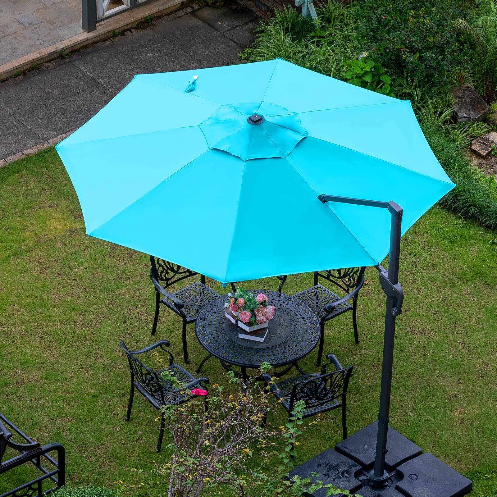 Buy Sunnyglade 11FT Cantilever Patio Umbrella Round Deluxe Offset
