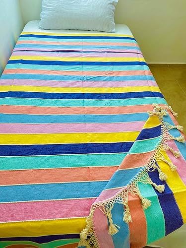 Miniatura 3 de Colcha artesanal MexicanaHandmade Mexican Blanket  100% cotton