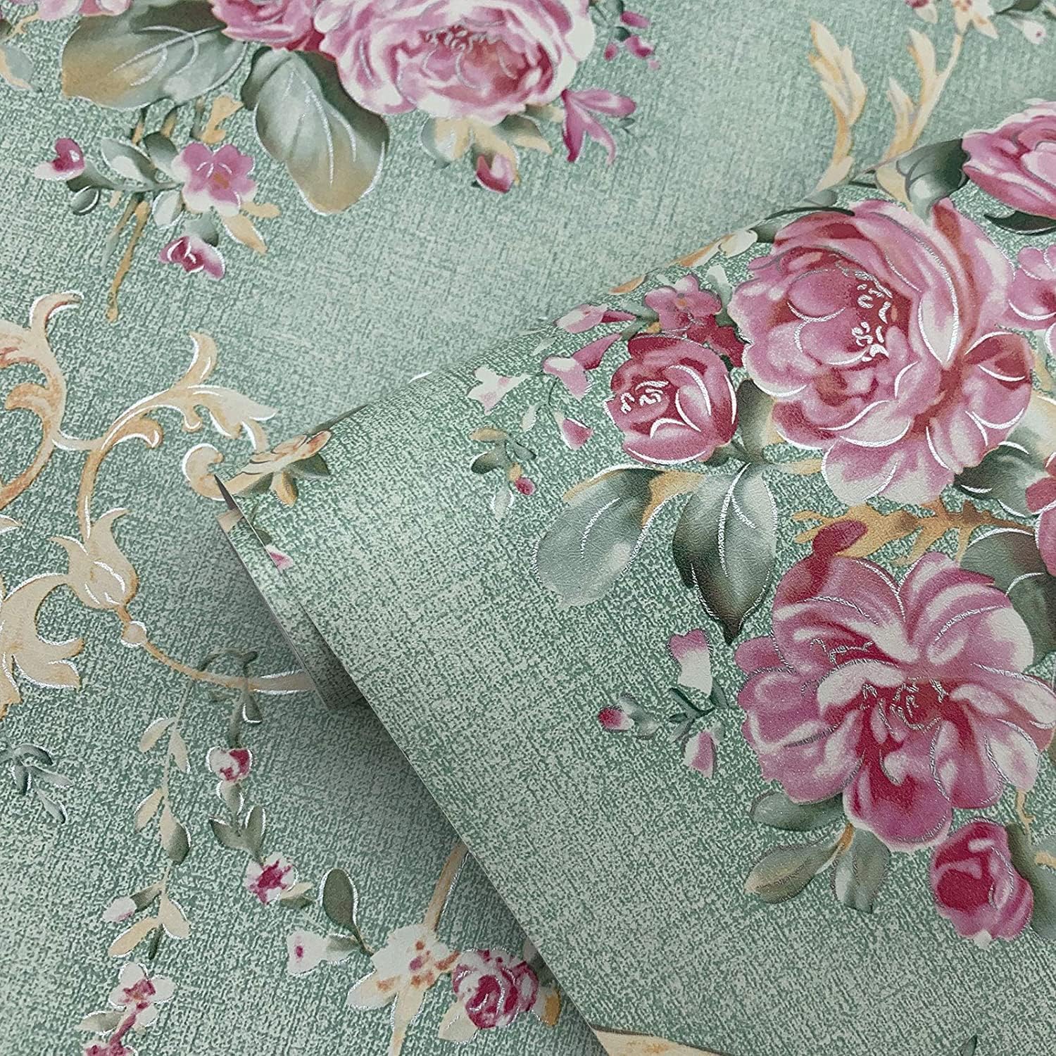 Eurotex PVC Vinyl Self Adhesive Floral Waterproof Stickers Wall Papers (45cm x 300cm) (B0D29D1HQ4) Amazon Price History, Amazon Price Tracker