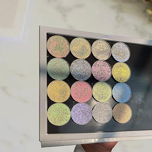 Miniatura 4 de MultiChrome - Sombra de ojos individual, cambio de color intenso, 100% vegano y libre de crueldad, más larga duración sin arrugas y sombra de ojos