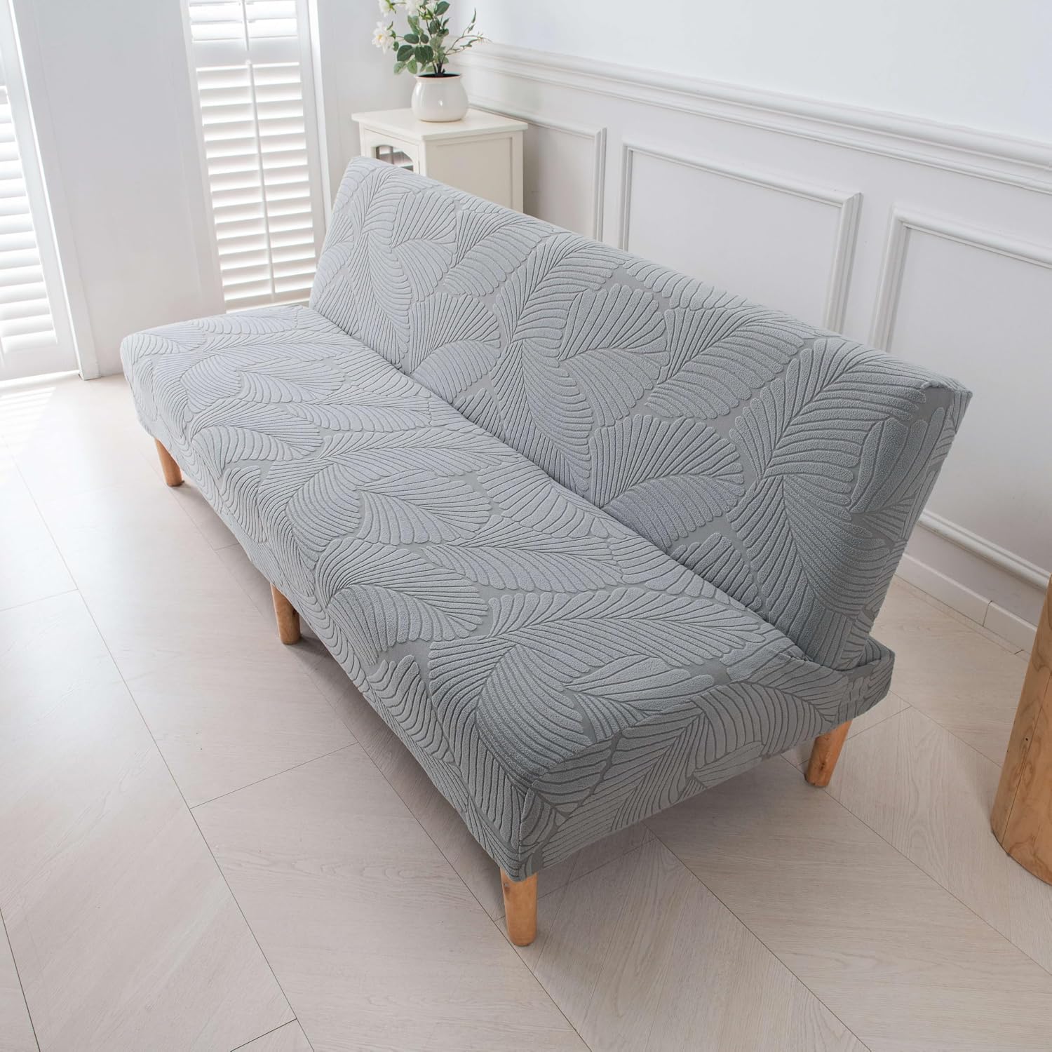 Stretch Futon Slipcover Armless Sofa Bed Cover