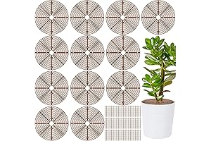 Hushee 12 Pieces 11.8 Inch Spring Plant Pot Grid with Center Cutout...