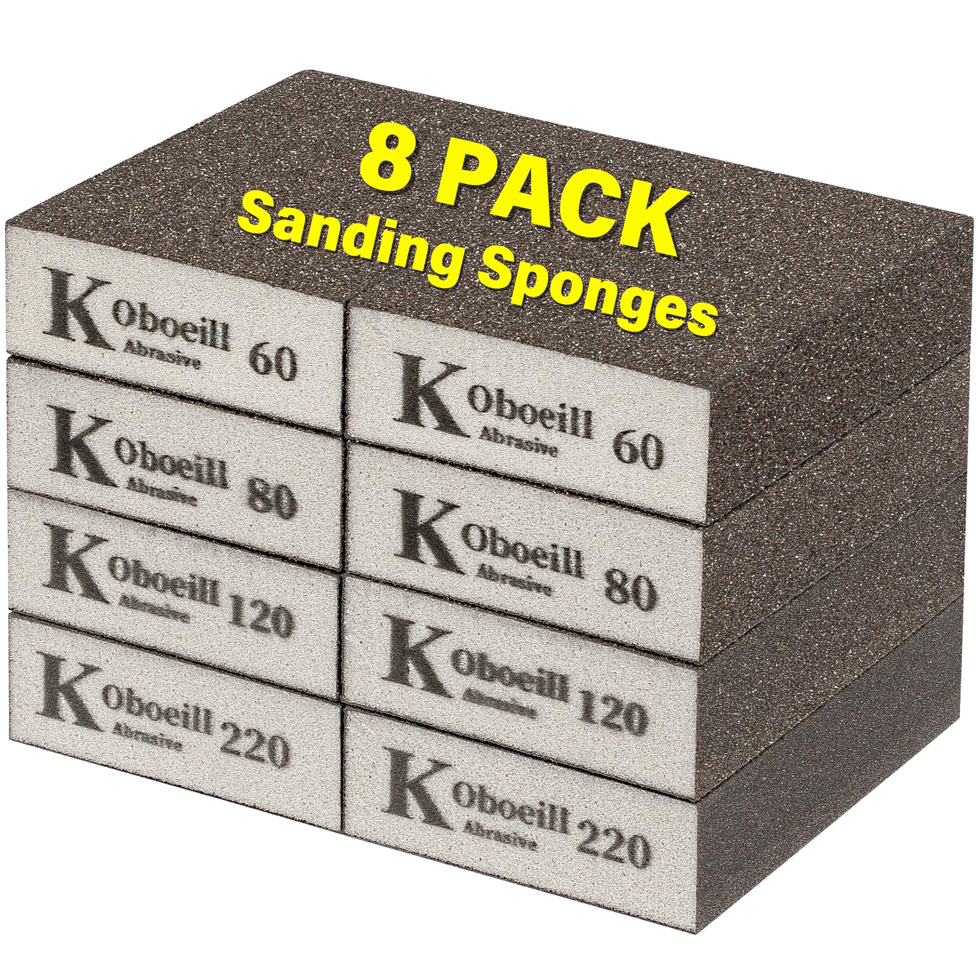 8 Pcs Sanding Block, Washable And Reusable Sanding Sponges For - View #7