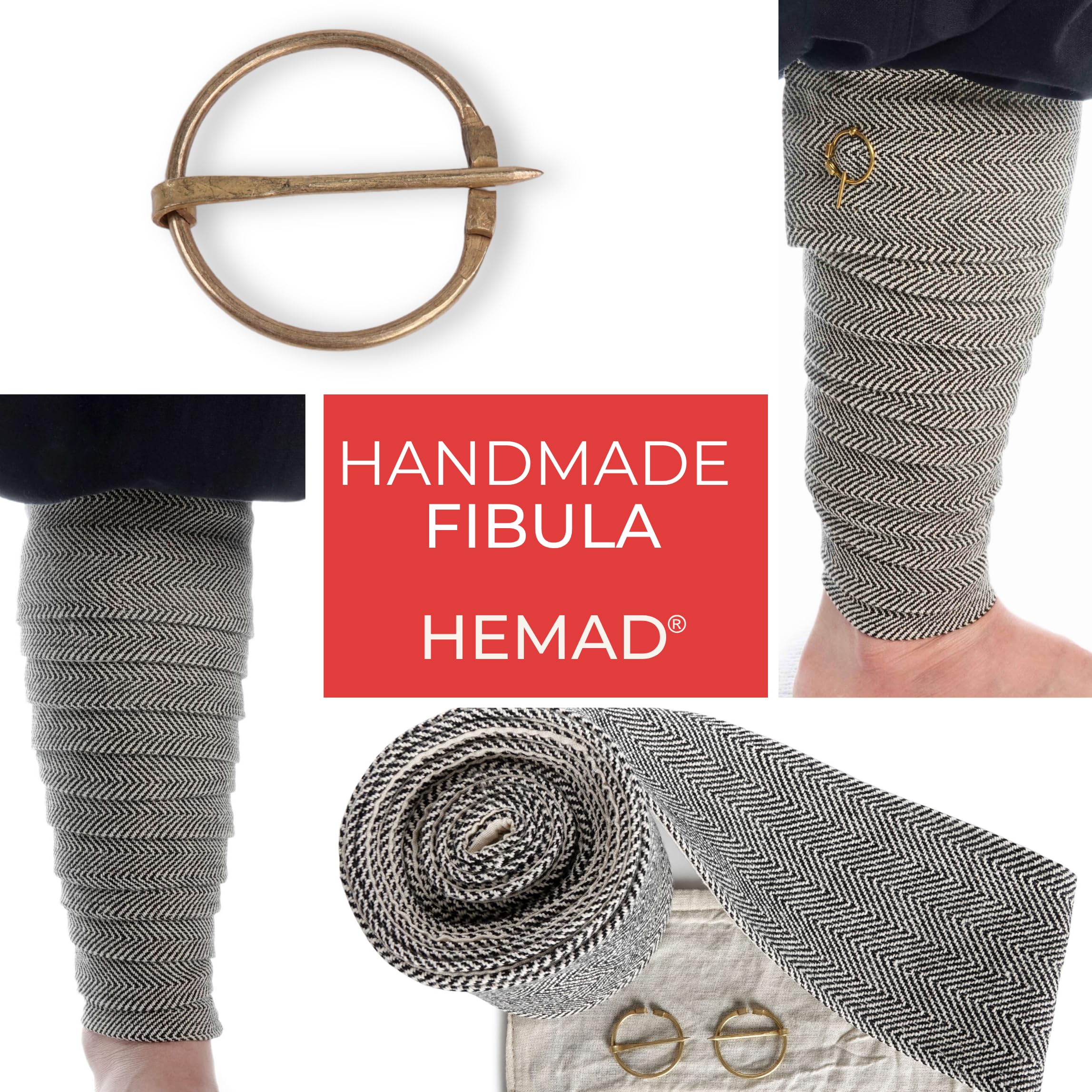 Set di avvolgicavo medievale con fibre di cotone solido