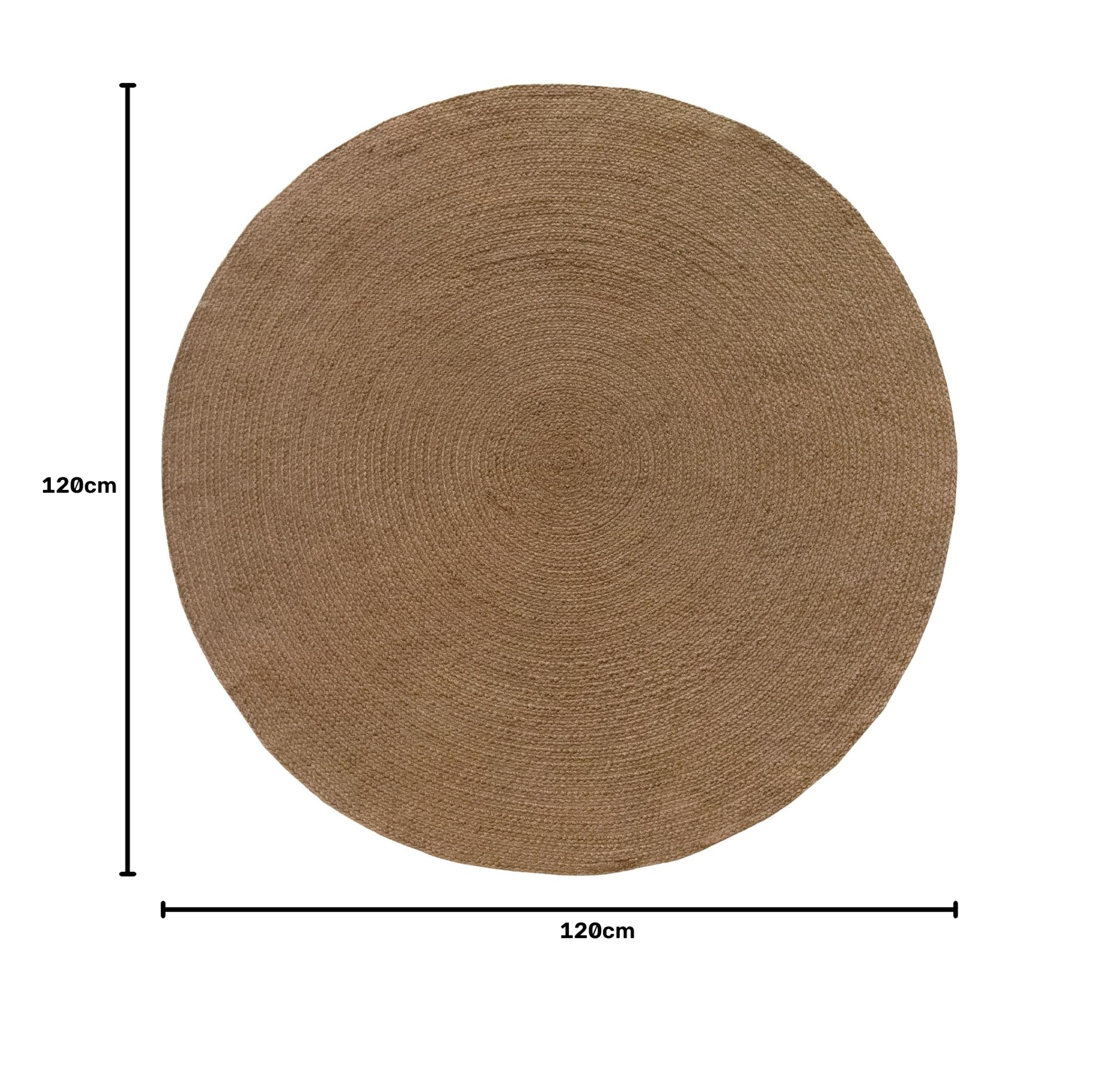 HAMID Tapis Nansa Intérieur/Extérieur en Pet Recyclé – Lavable et Imperméable – Écologique & Durable – Idéal pour Terrasse, Jardin ou Salon (120x120cm, Marron)