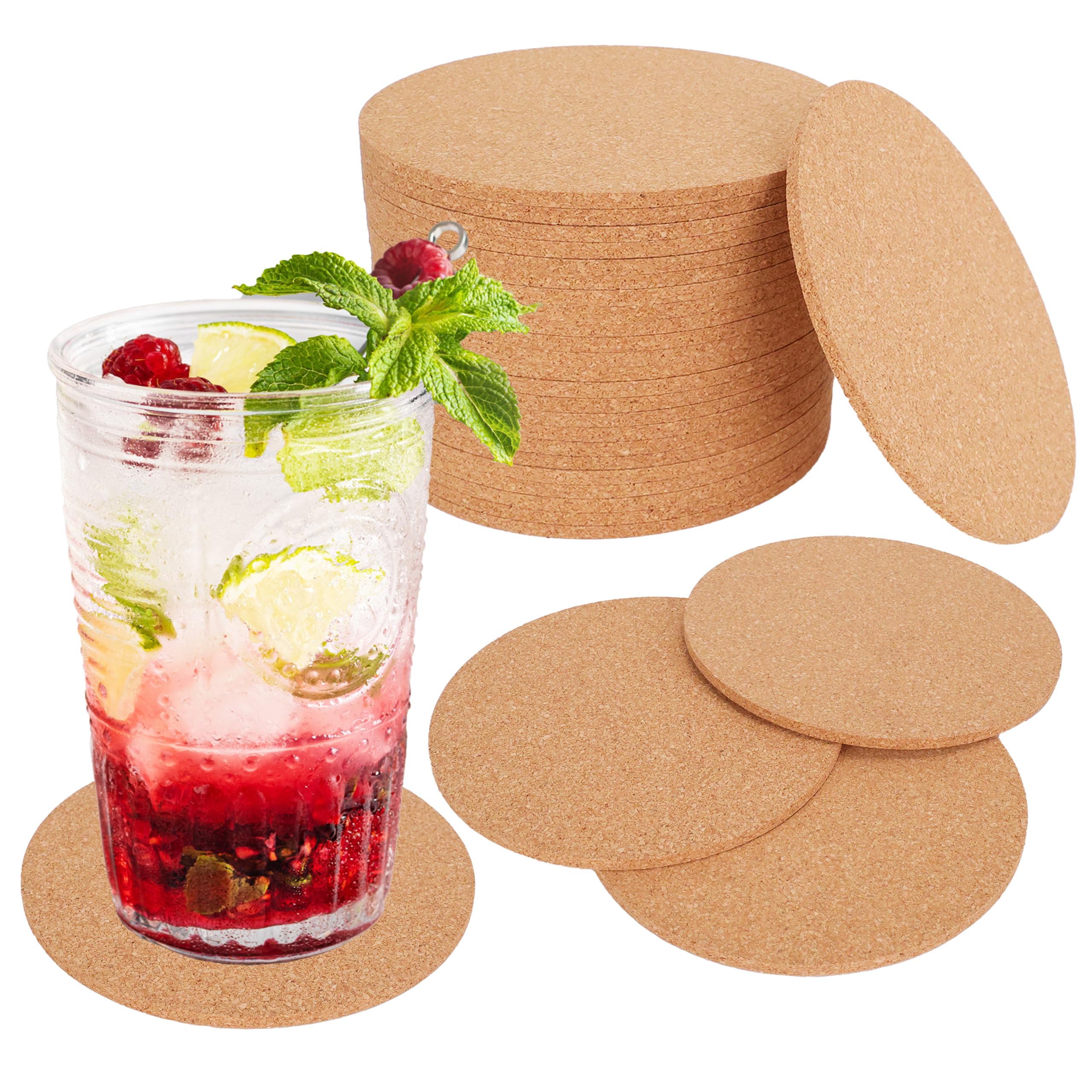 lot de 24 dessous de verres ronds en
