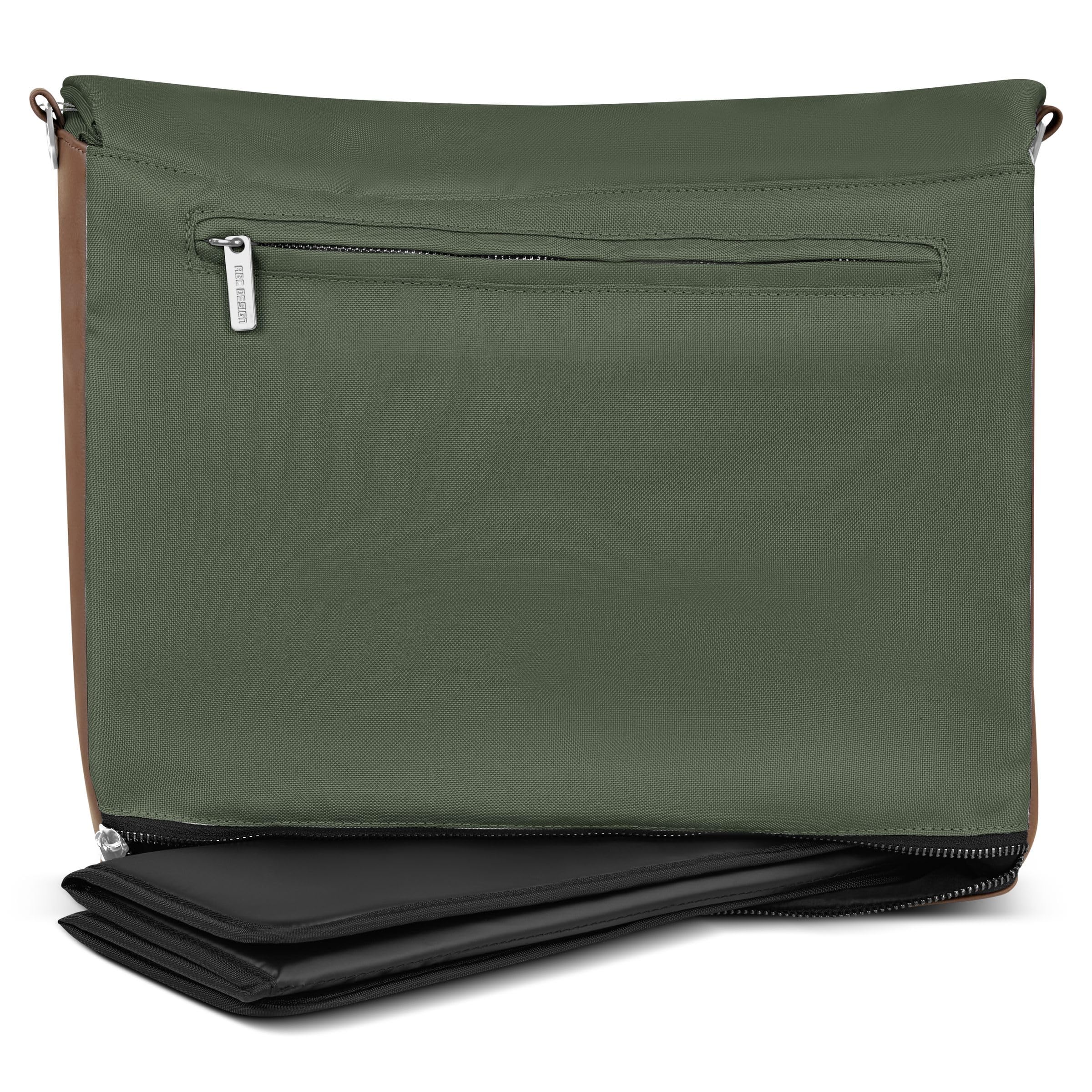 ABC Design Torba do przewijania Urban – Crossbody Bag z akcesoriami dla niemowląt – duża komora główna – szeroki pasek na ramię – poliester, oliwkowy