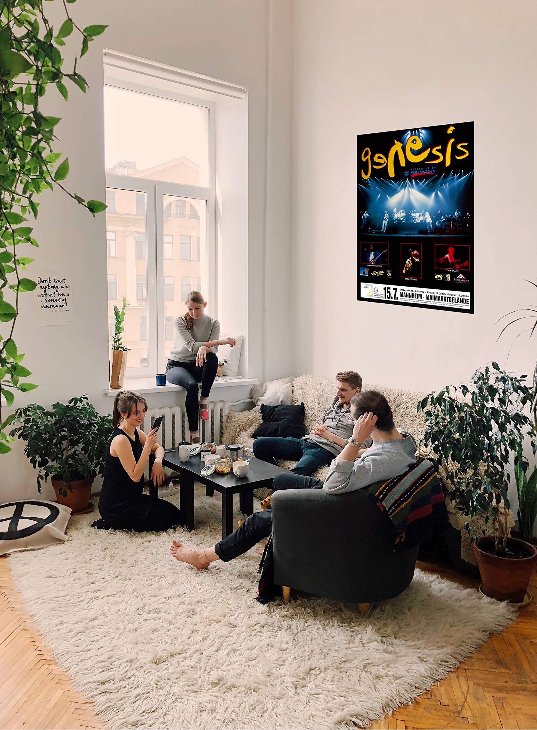 Genesis - Turn It On Again, Mannheim 1992 » Konzertplakat/Premium Poster | Live Konzert Veranstaltung | DIN A1 «