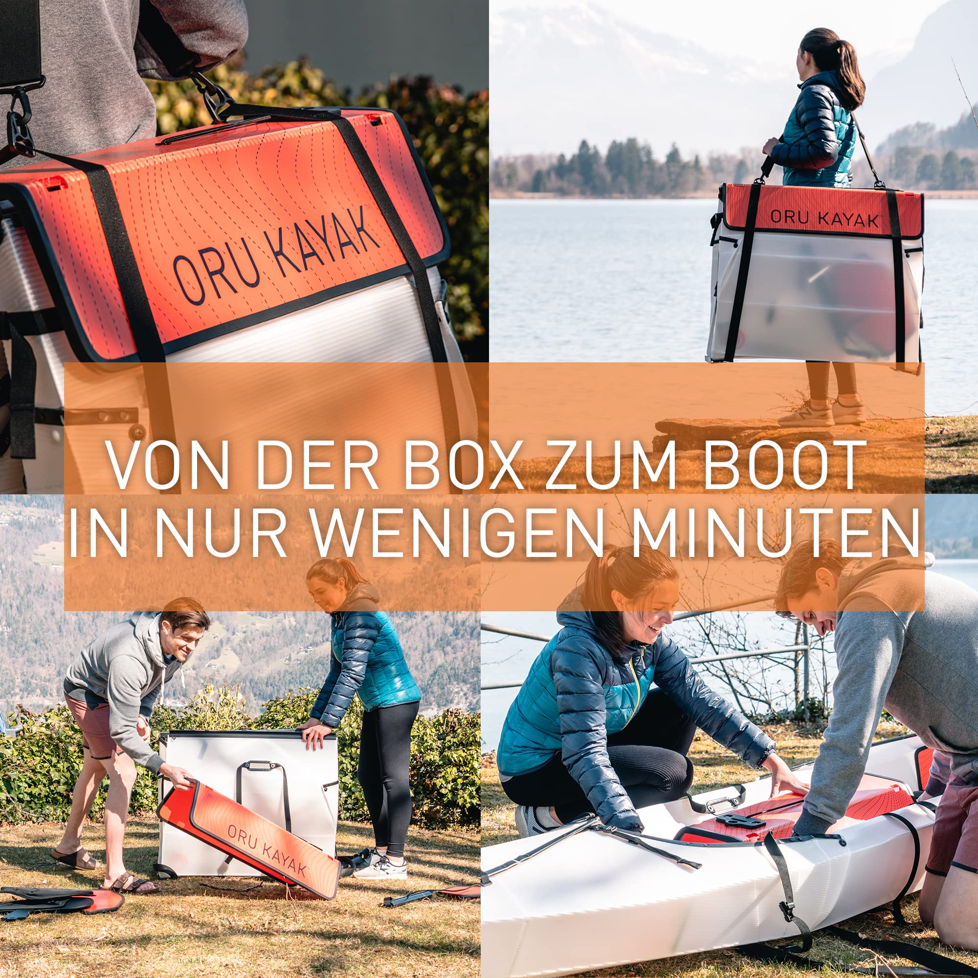 Oru Kayak Faltbares Kajak Bay ST – Stabil, langlebig, leicht – Intermediär – Freizeitpaddeln auf Seen, Flüssen und Meeren – Größe (aufgebaut): 370 x 64 cm, Gewicht: 11,8 kg
