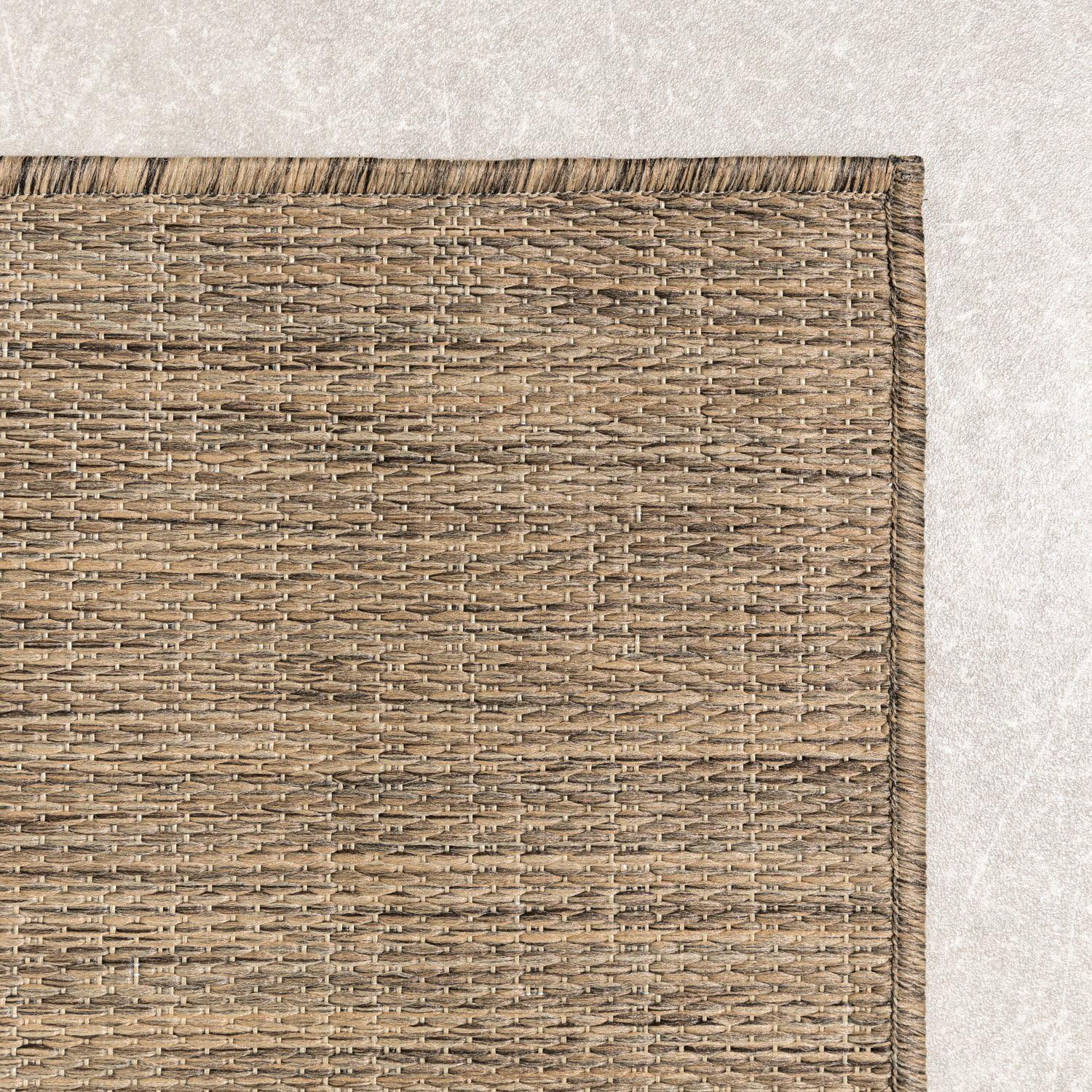 FRAAI | Home & Living Tapis d'extérieur - Malta Melange Naturel - 80x150 cm - Tapis Exterieur Resistant Pluie - Rectangulaire - Terrasse, Jardin, Balcon