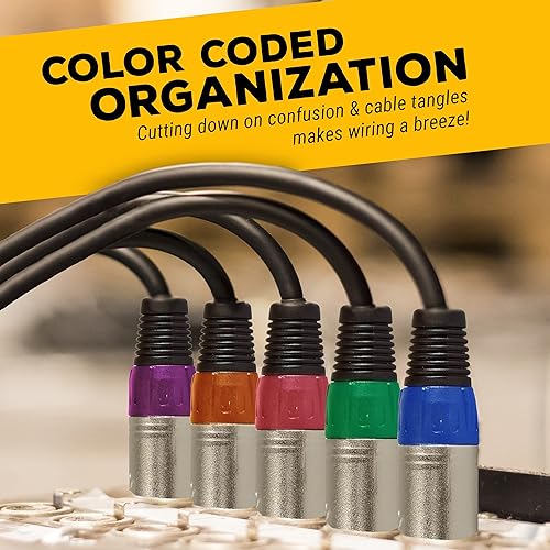 Miniatura 2 de GLS Audio Cables de conexión de cable de micrófono de 12 pies XLR macho a XLR hembra cable de serpiente Mike equilibrado de 12 pies individual