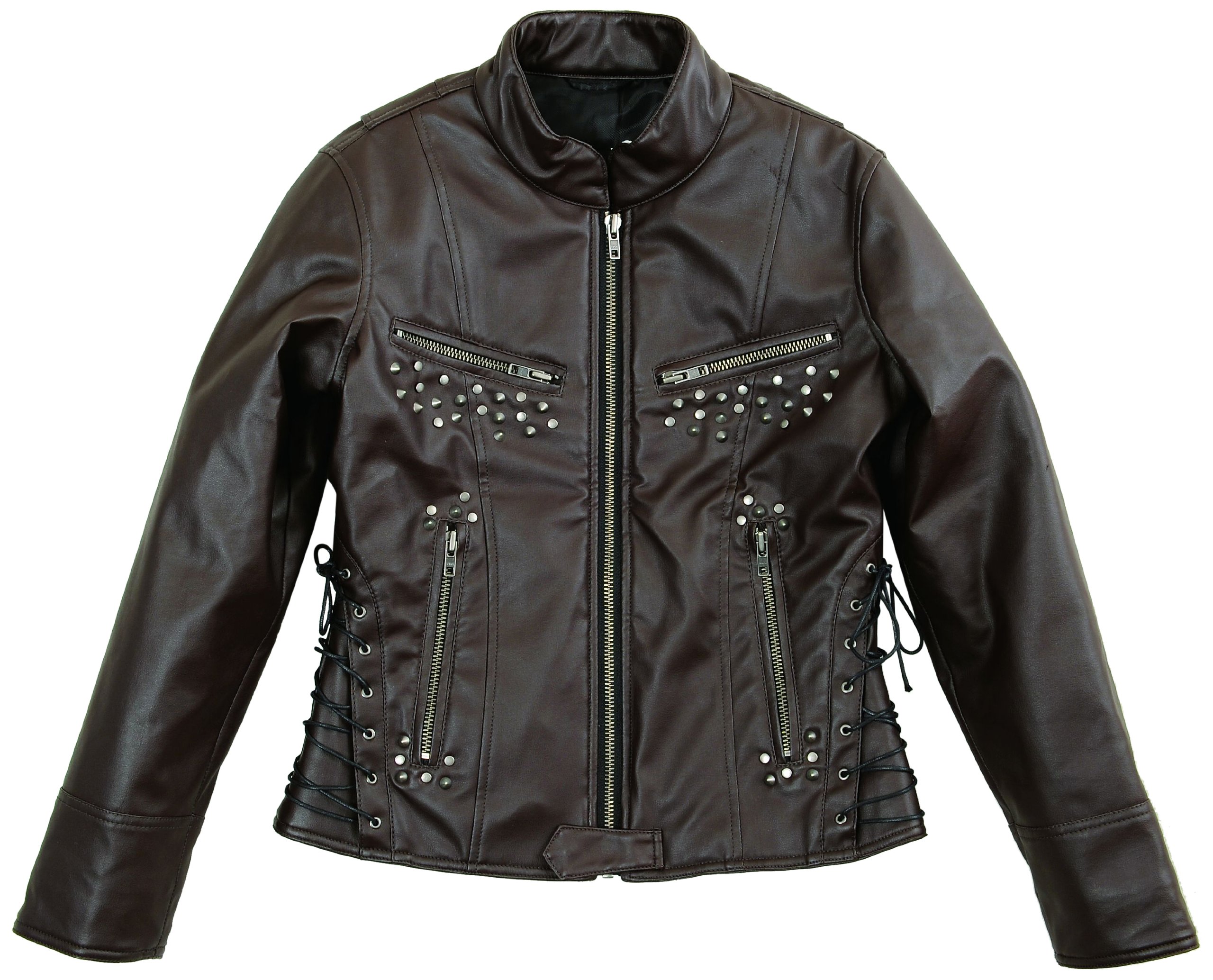 Amazon.co.jp: S.O.A.B レースアップレストレントジャケット BROWN M 