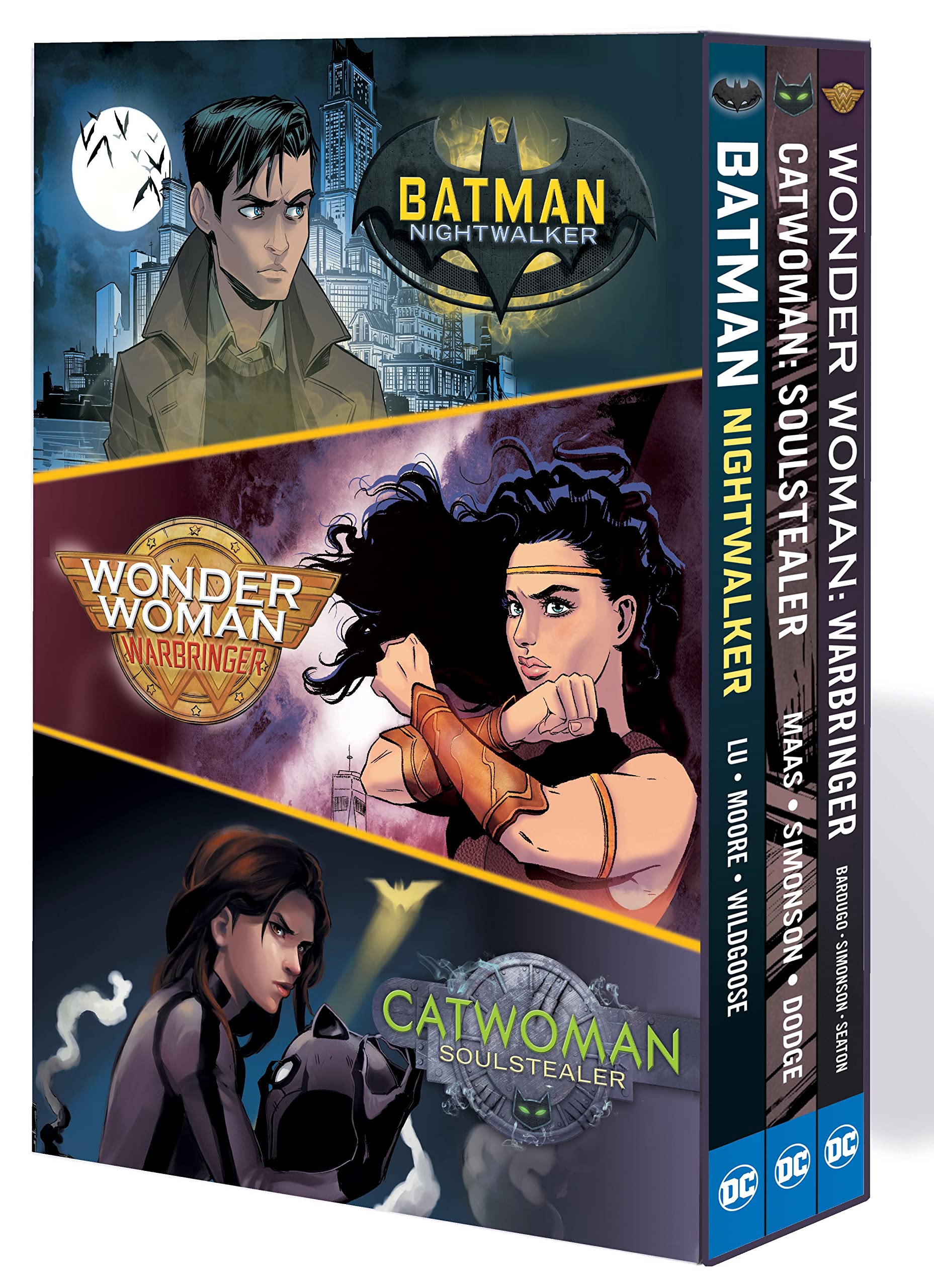 The DC Icons Series: The Graphic Novel Box Set: Batman Night: Walker / Wonderwoman: Warbringer / Catwoman: Soulstealer (DC Icons: Graphic Novels for Young Adults)