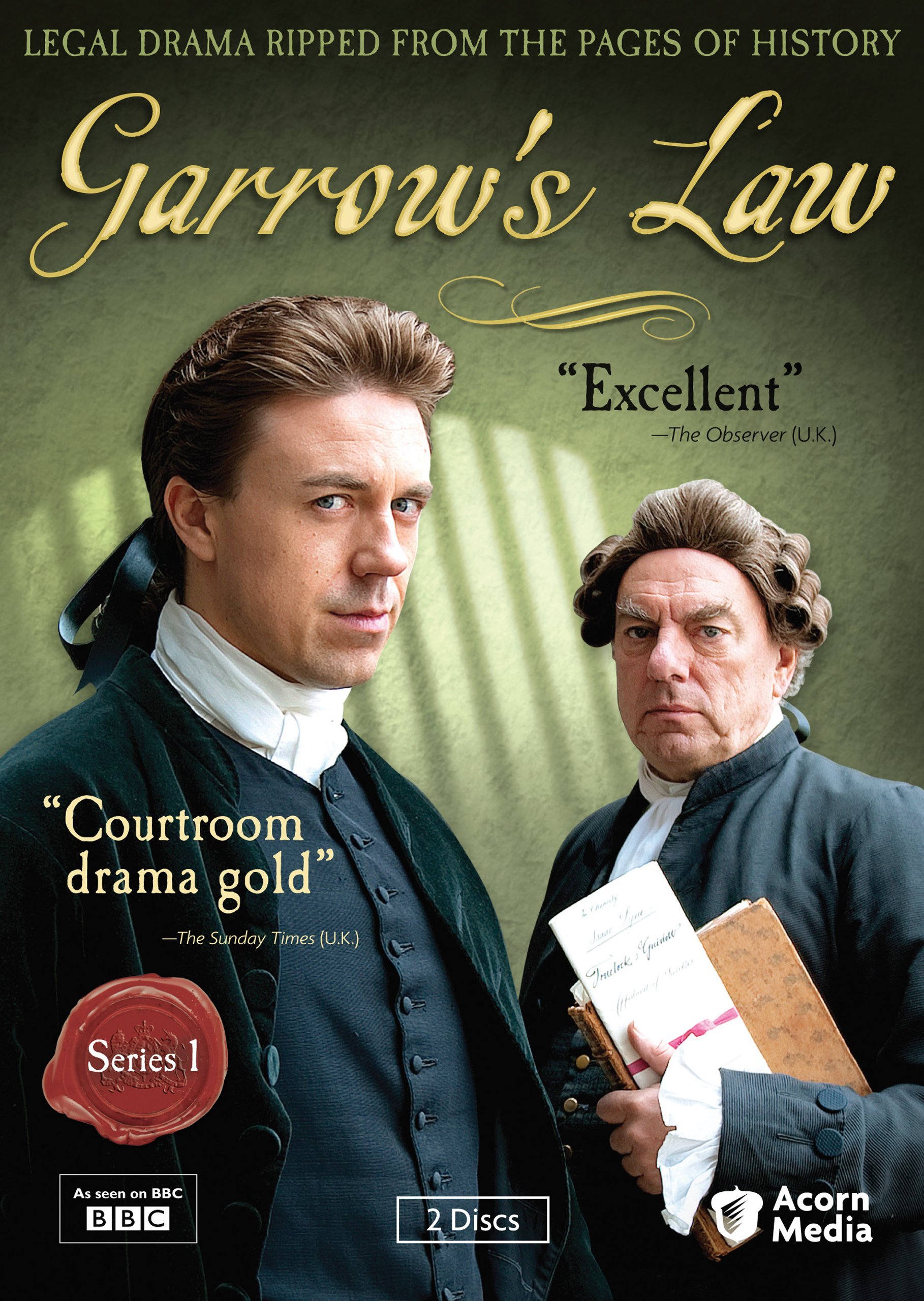 Garrow's Law Series 1 DVD serie de televisión de época BBC drama judicial británico importado