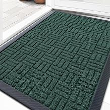 OLANLY Front Door Mat Outside Entrance 33x21, Heavy-Duty Rubber Doormat