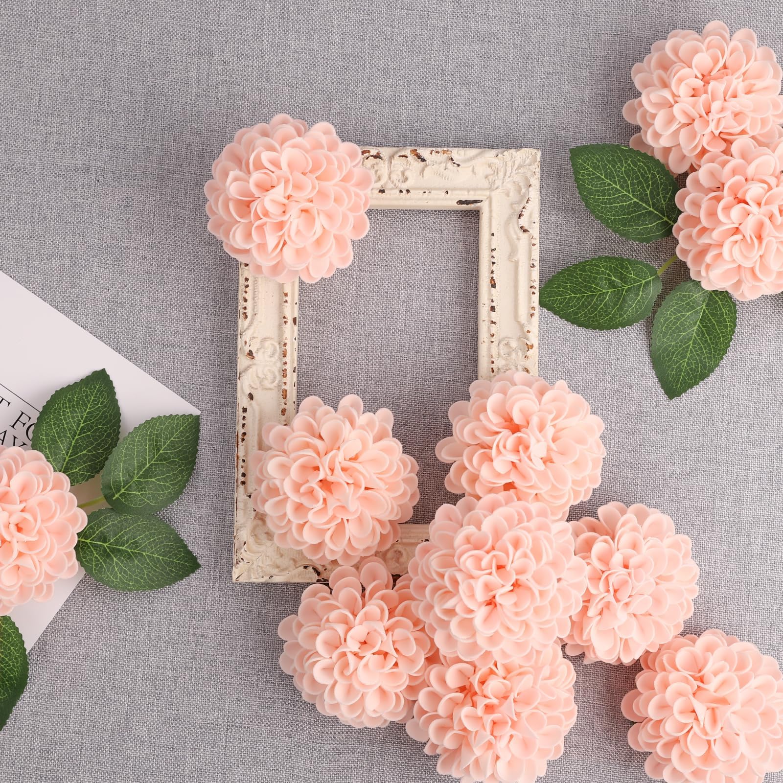 Piklado Fiori artificiali di dalia per matrimonio, 25 rose finte alla lavanda con gambo per decorazioni fai da te per matrimoni centrotavola composizioni bouquet (lilla