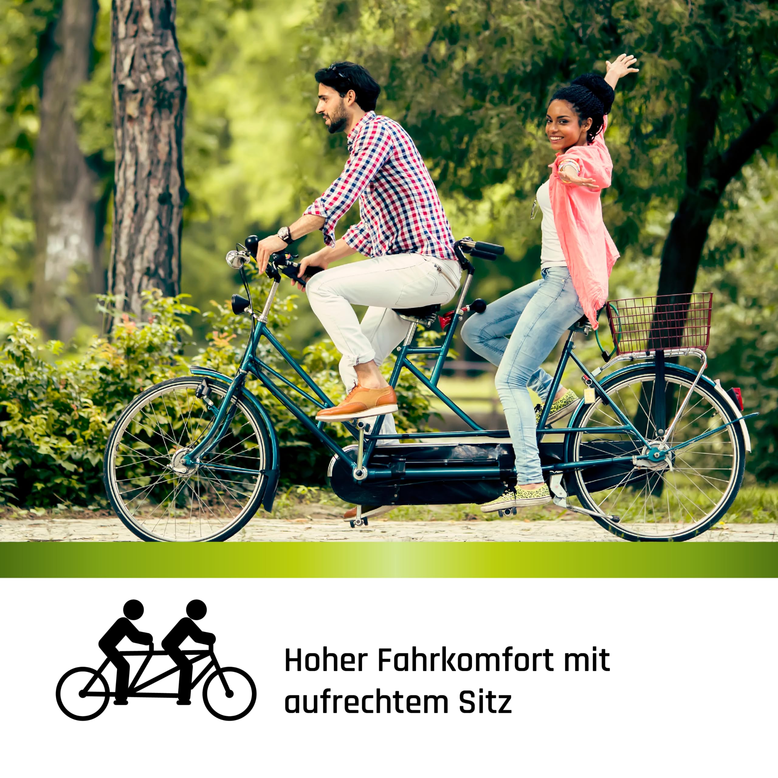 Galano Tandem Fahrrad 2 Personen Trekkingrad 21 Gang ab 150 cm Trekkingfahrrad Damen und Herren 28 Zoll mit StVZO Beleuchtung Berlin