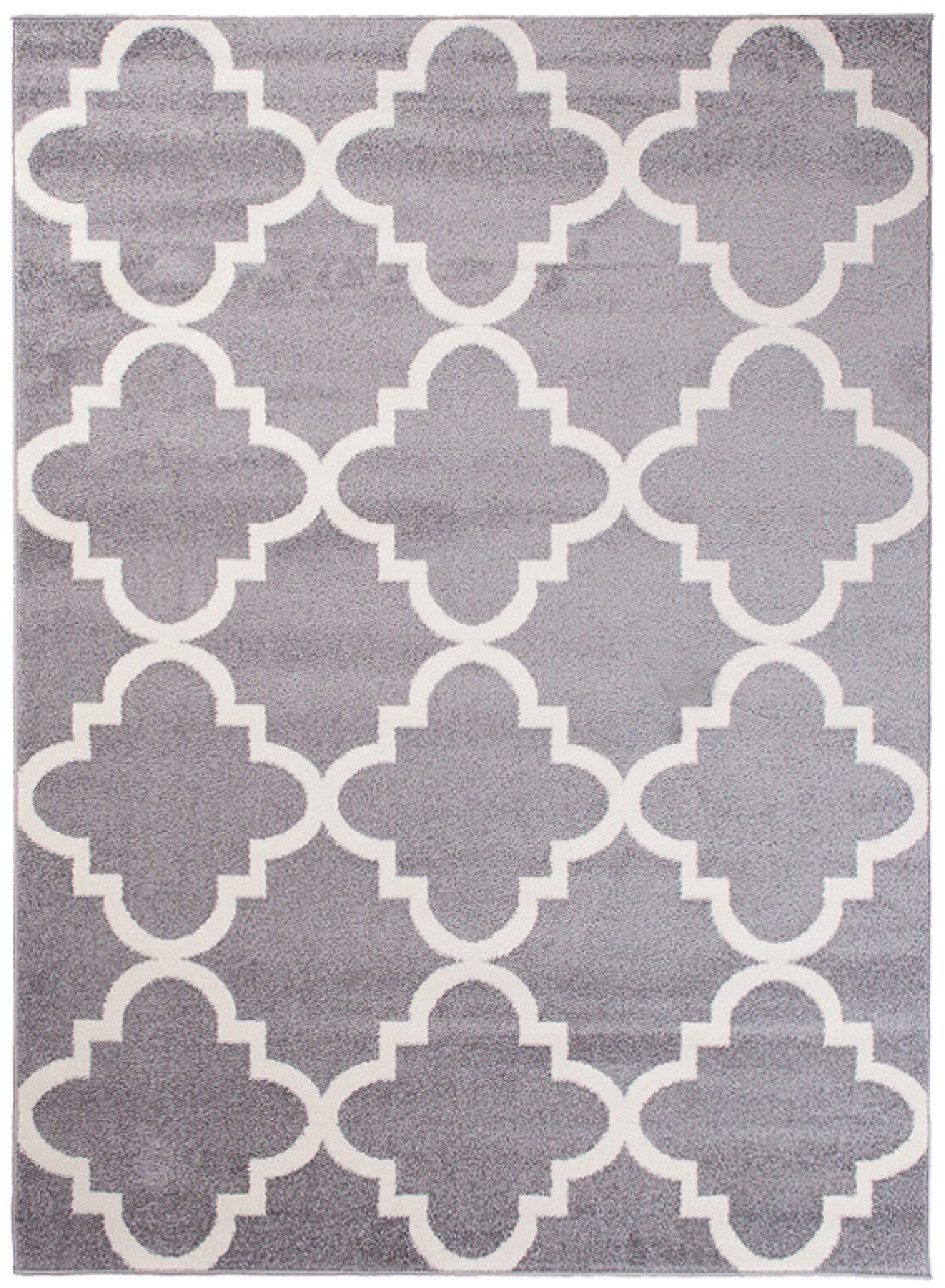 Carpeto Tapis Salon 80x150cm Anthracite Gris Géométrique Boho Doux Élégant