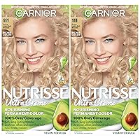 Vista 30 de Garnier Color de Cabello Nutrisse Crema Nutritiva, 10 Negro (Regaliz) Tinte Permanente para el Cabello, 1 Unidad (El Empaque Puede Variar)