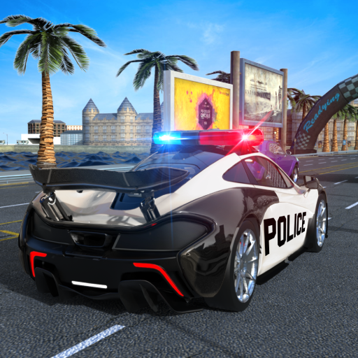 US Police Car Driving City Racing simulator Games