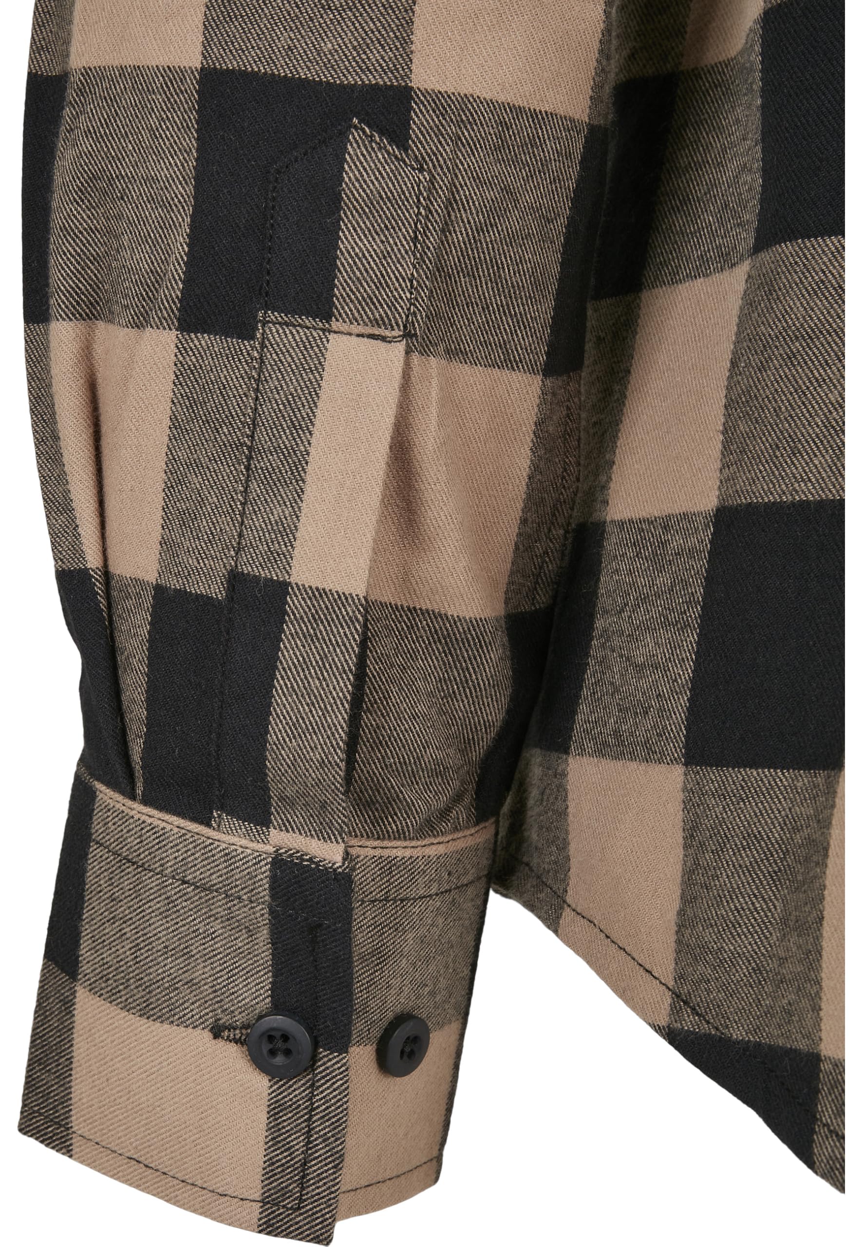 Urban Classics Damska koszula flanelowa w kratk?, Czarny/Softtaupe, XL
