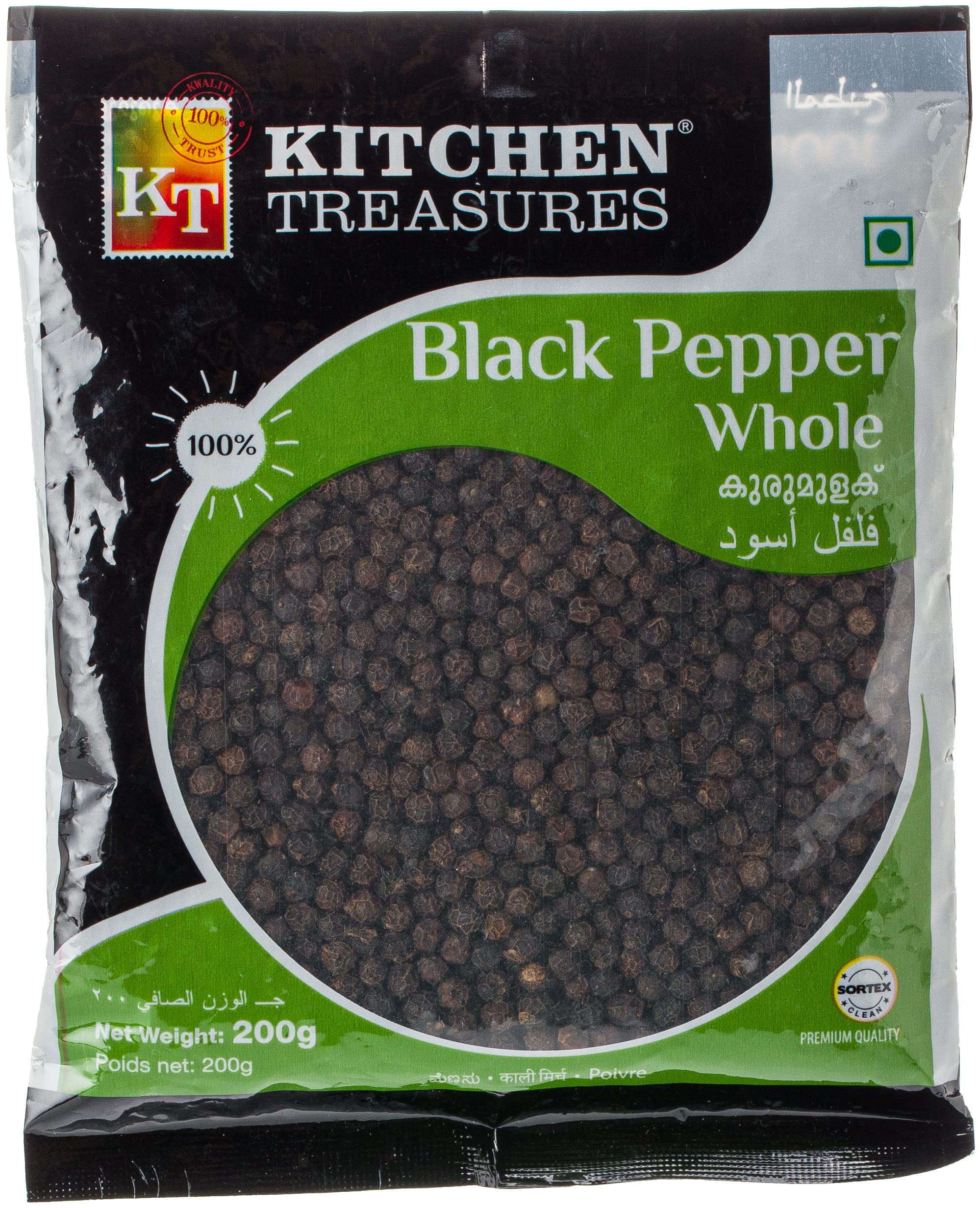 Kitchen TreasuresKitchen Treasures Black Pepper Whole 200g