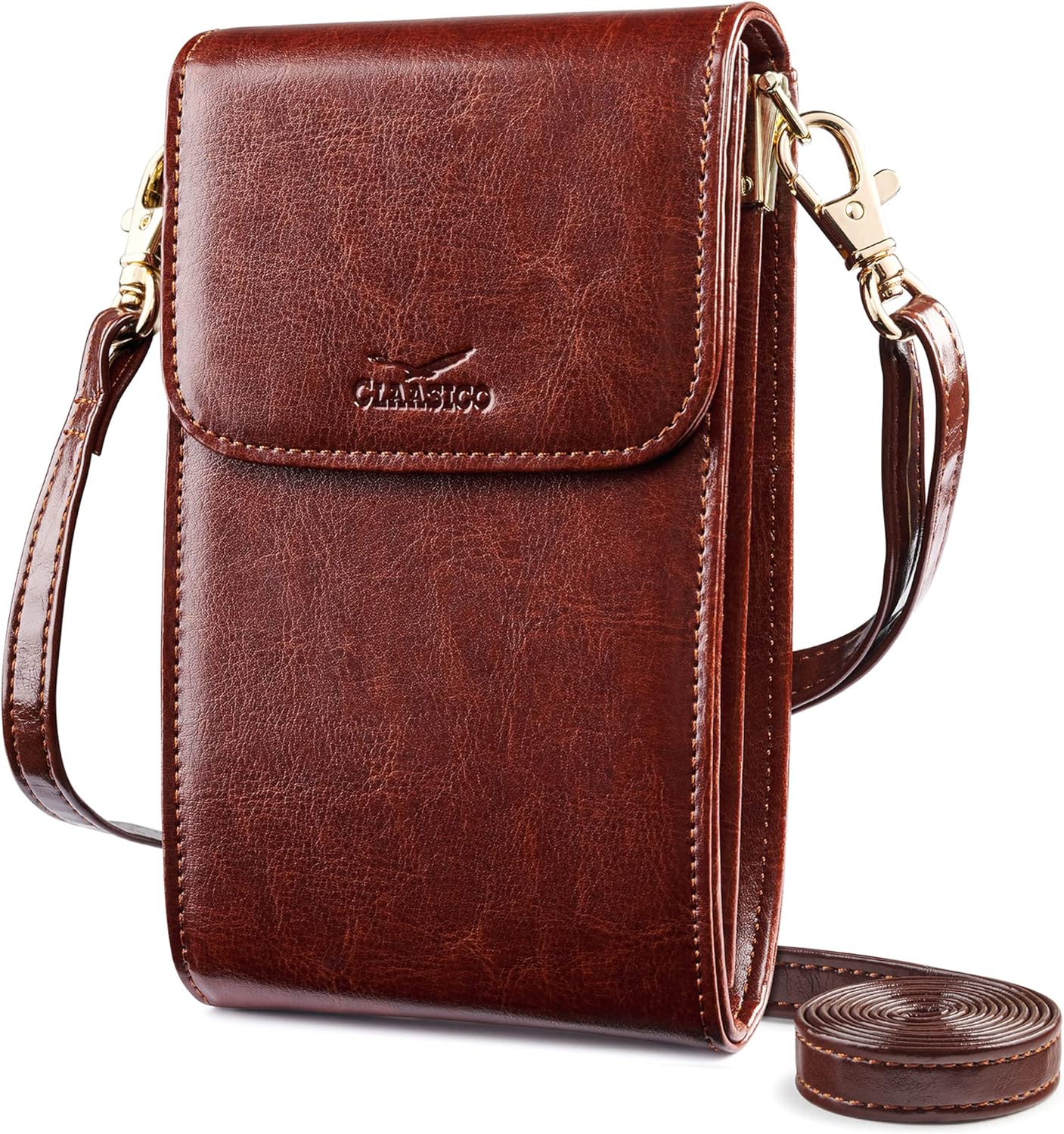 Classico Small Crossbody Phone Purse for Women - Crossbody Bag Wallet for Phone, Cards, Accessories