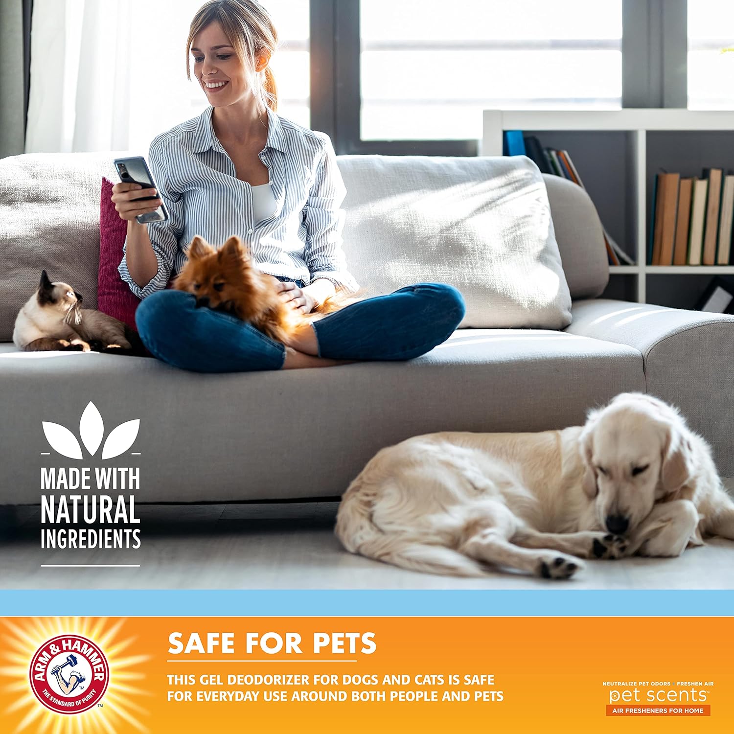 Arm & Hammer for Pets Pet Scents Pet Air Freshener in Lavender Fields | Pet Odor Spray with Baking Soda Enhanced Formula to Eliminate Pet Odors | 5.3 Oz Pet Air Freshener for Home, FF12727 : Everything Else
