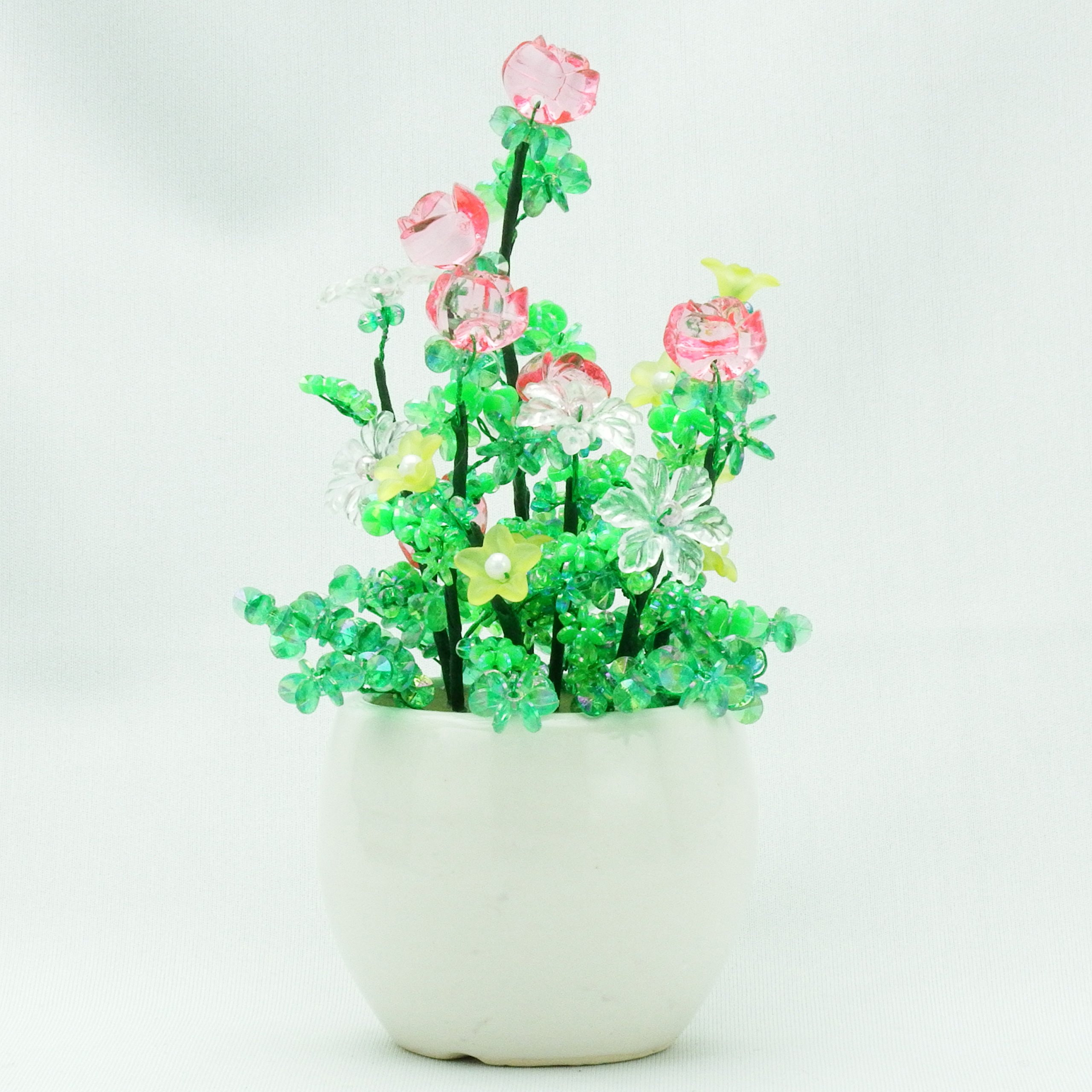 Amazon | 手芸の山久 ビーズフラワー アレンジキット ばらとゆりと