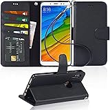 Arae Funda Xiaomi Redmi Note 5 Pro/Xiaomi Redmi Note 5, Funda Libro de Cuero con Tapa [Ranuras de Tarjeta,Cierre Magn?tico,Soporte Plegable] Funda Protectora Xiaomi Redmi Note 5 Pro/Note 5 - Negro