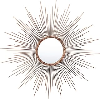 Safavieh Home Collection Genevieve 30-inch Copper Sunburst Round Mirror