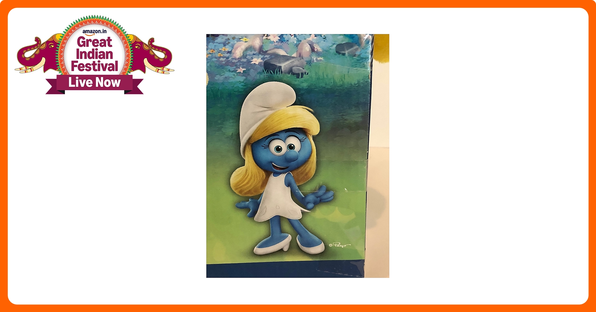 Buy Smurfs The Lost Village Jumbo Smurfette Plush Online at