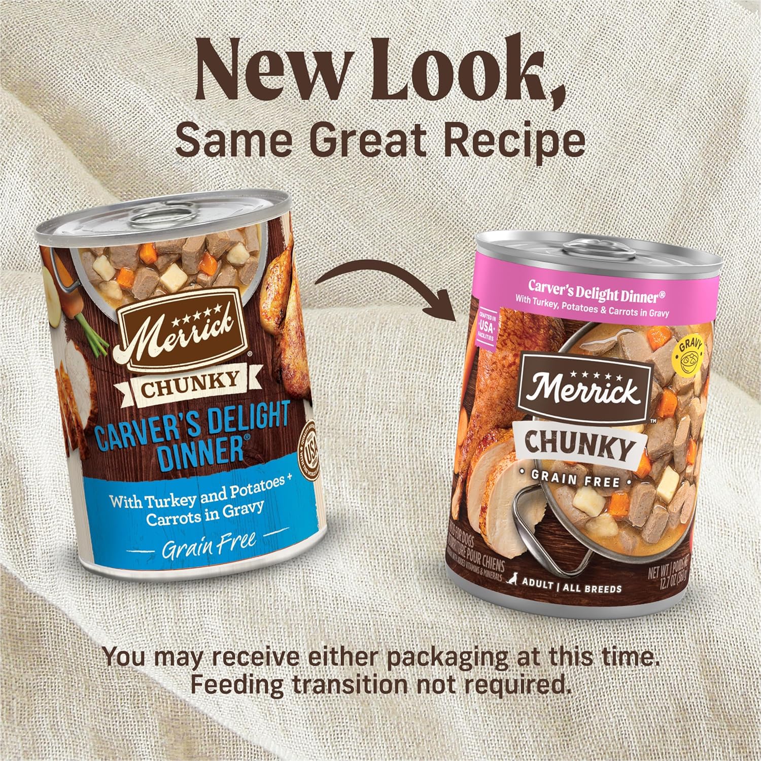 Merrick Chunky Grain Free Premium And Wholesome Canned Dog Food, Real Meat Carvers Delight Dinner In Gravy - (Pack of 12) 12.7 oz. Cans