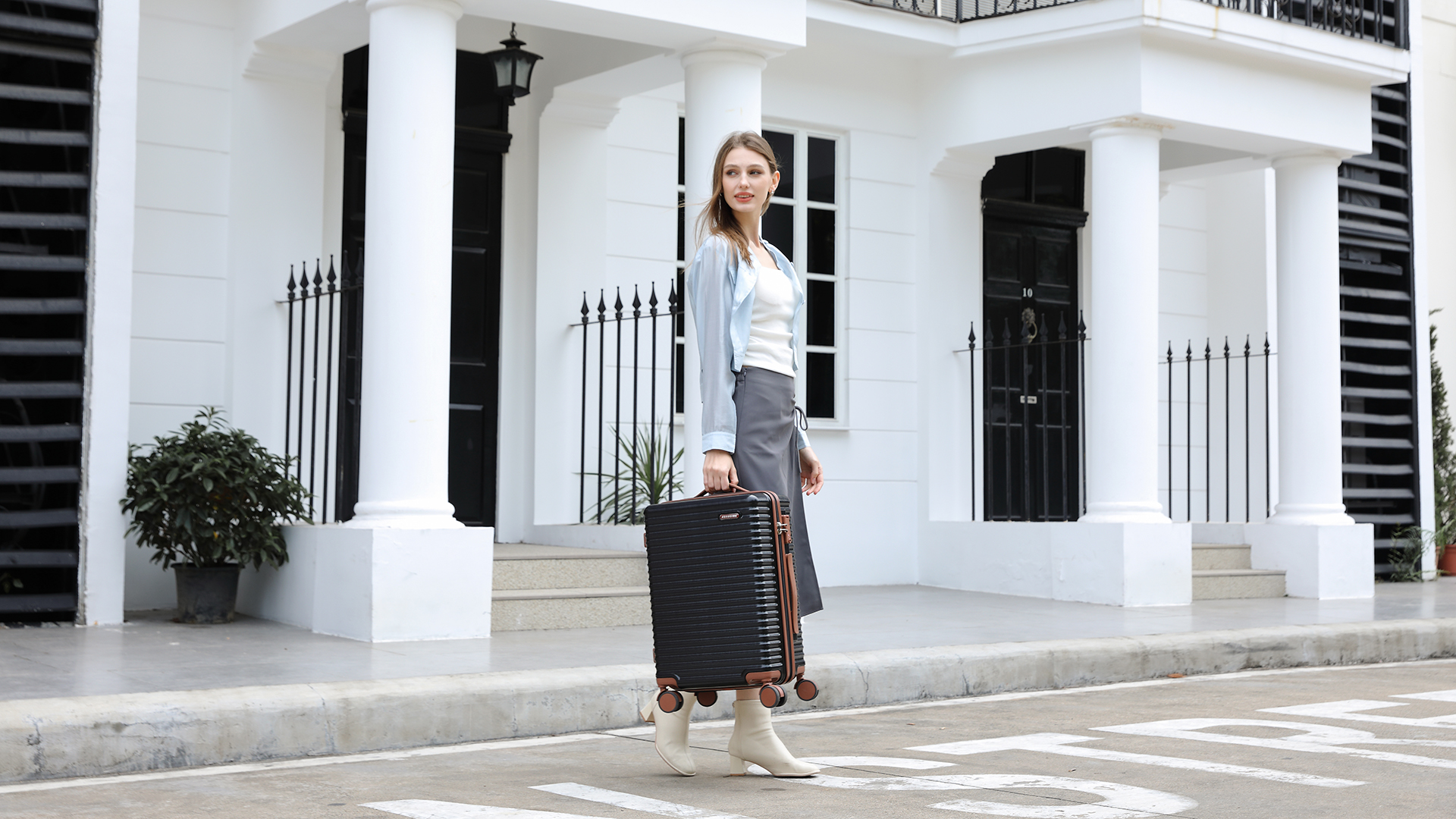 Amazon.com | Ruausine 20-Inch Carry on Luggage,Carry-on Suitcase