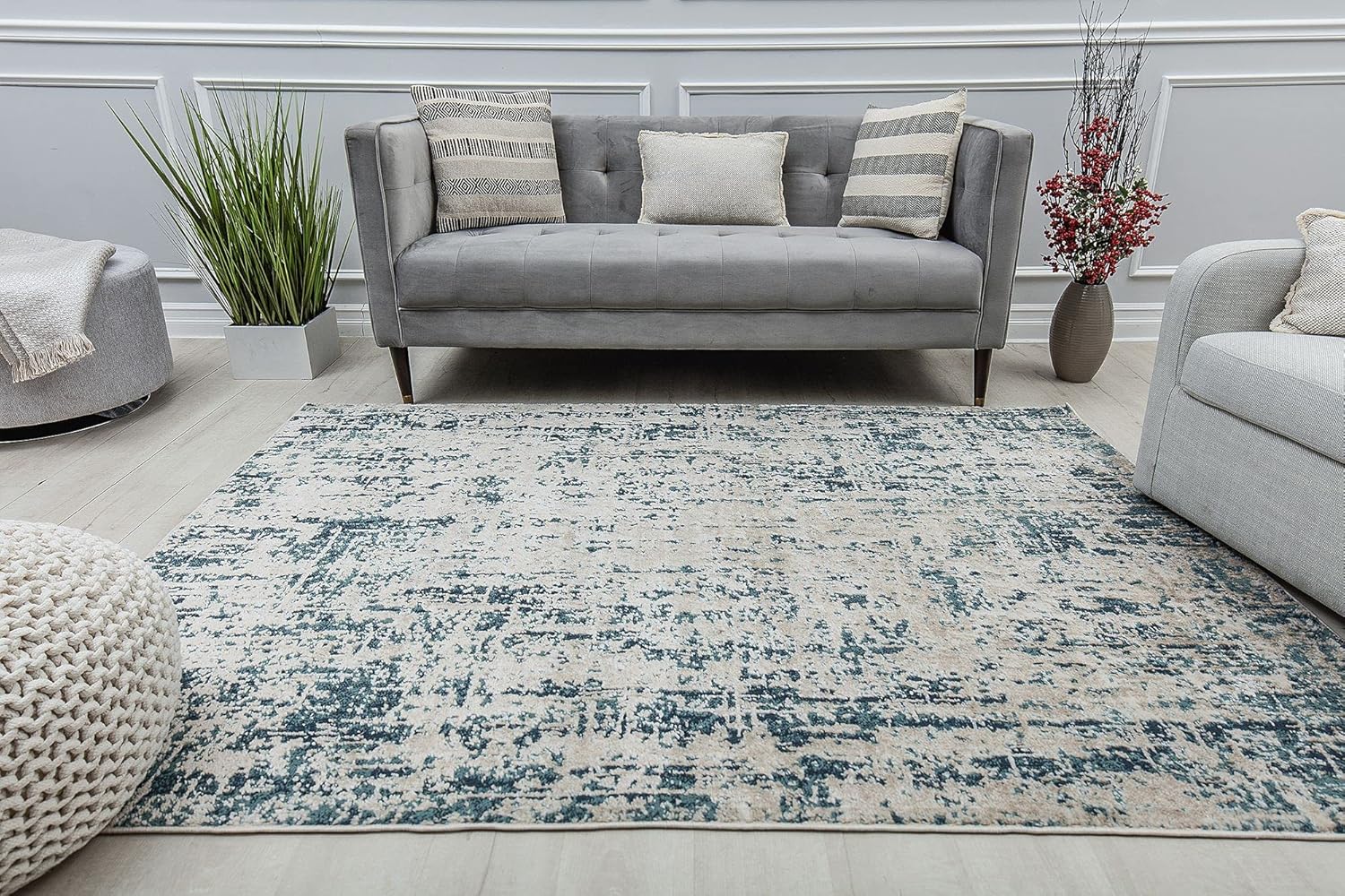 Rugs America Claire CL10A Northern Air Transitional Vintage 2x4 Area Rug, 2'6" x 4'