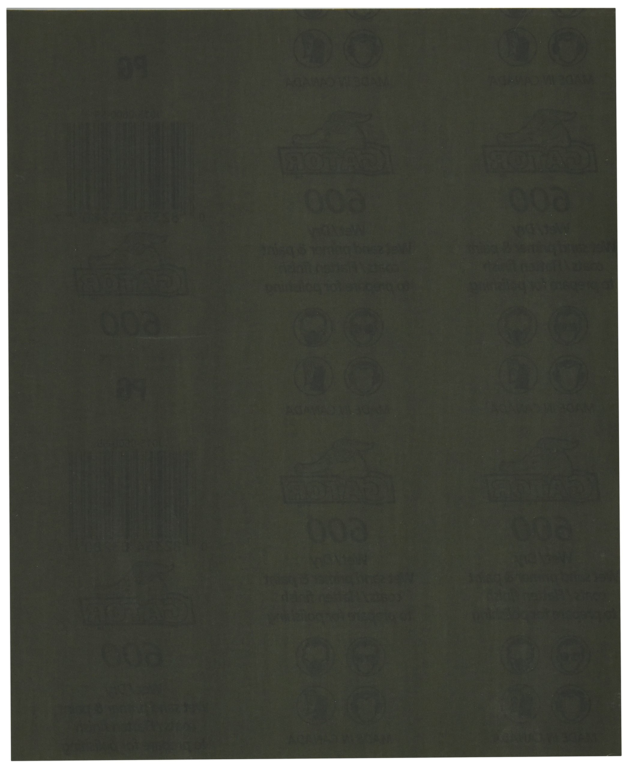 GATOR FINISHING PRODUCTS4238 9" x 11" Waterproof Sanding Sheets, 600 Grit