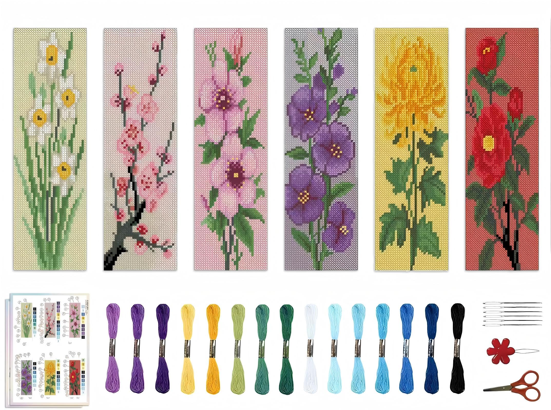 Cross Stitch Bookmark Kits - Beginner Friendly -8 Cross Stitch Bookmark Kits - Beginner Friendly -8