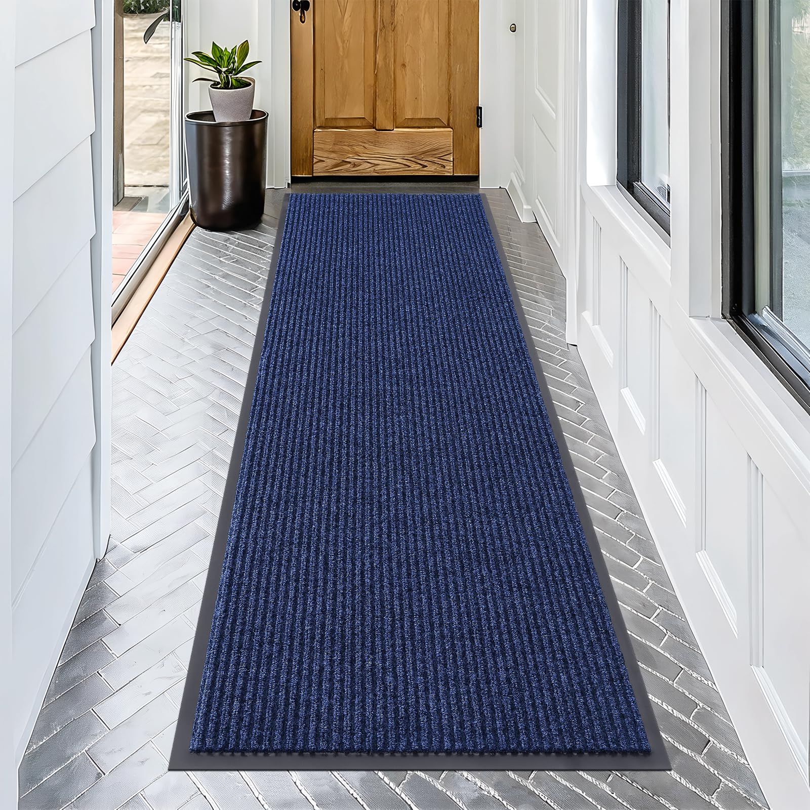 OLANLY Front Door Mat Indoor Outdoor Entrance, Waterproof Heavy Duty Doormat, Fade Resistant, Low Profile, Easy Clean Patio Porch Welcome Floor Mats for Entry, 29.5x17, Beige — view 160