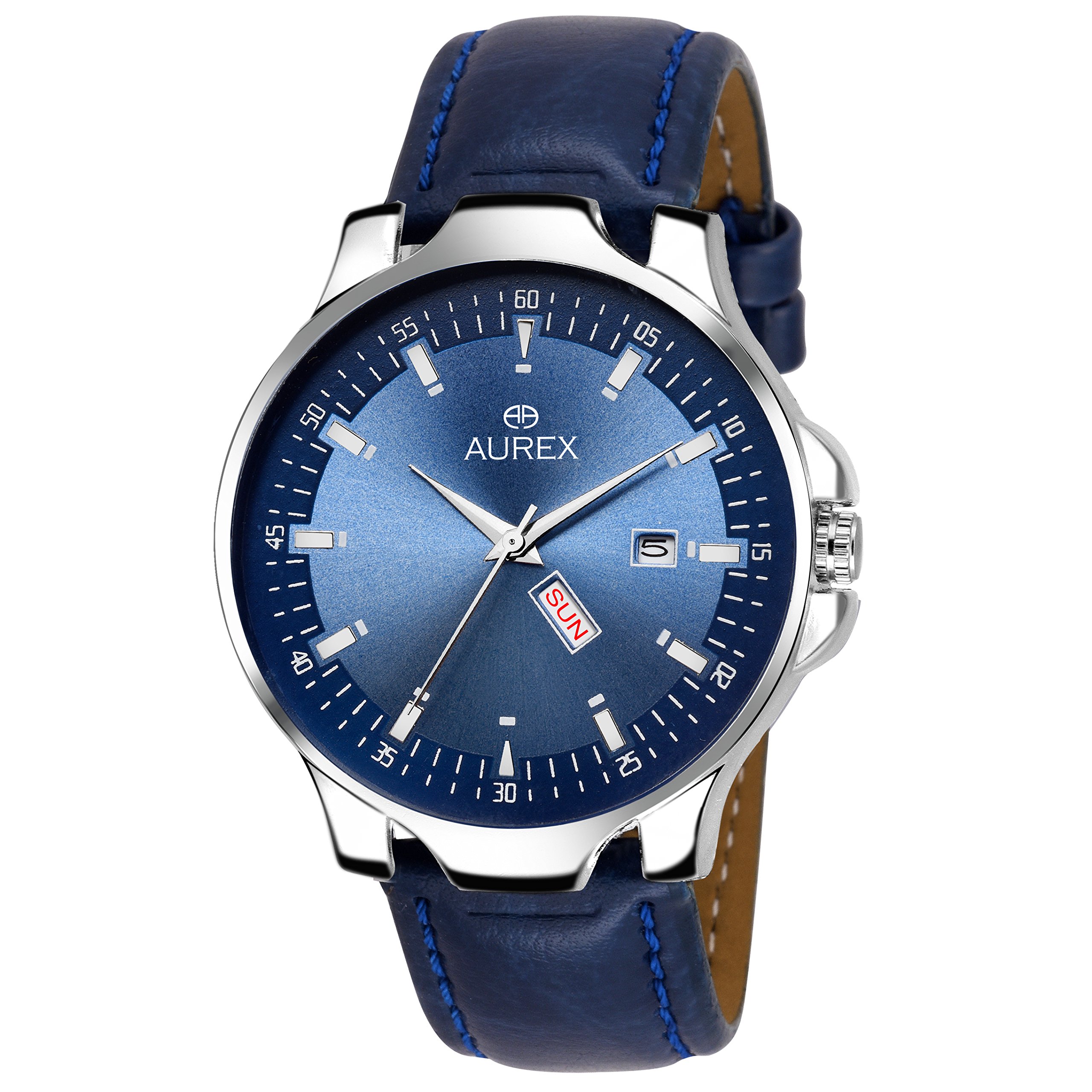 AUREX Analogue Mens Watch (Blue Dial Blue Colored Strap) (B07D6M29RP) Amazon Price History, Amazon Price Tracker