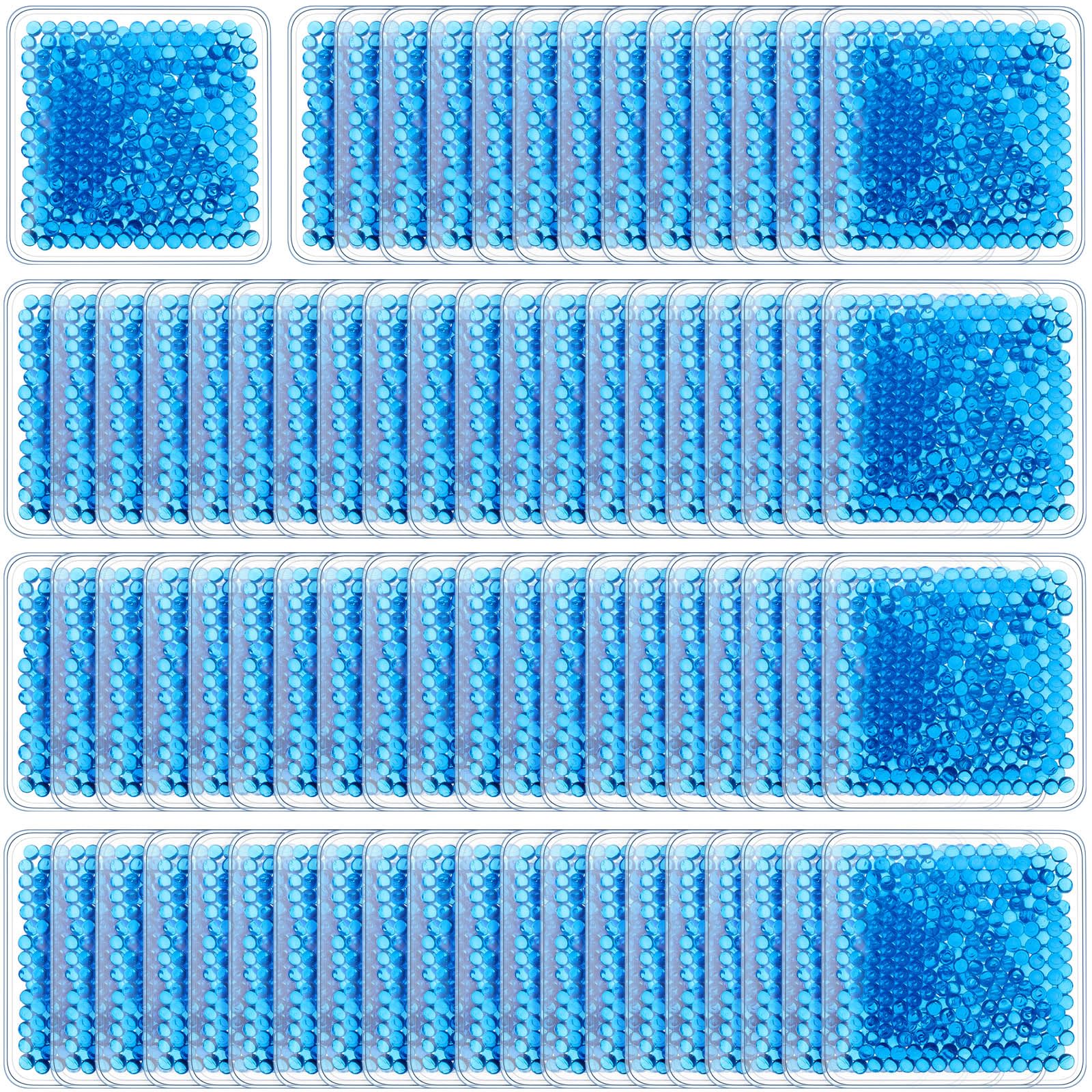 TrelaCo 30 Stück kleine Kühlakkus, wiederverwendbare Gel-Kältepackungen, Gel-Kühlakkus für kalte heiße Kompresse zur Schmerzlinderung, Weisheitszähne, Stillen, müde Augen, Gesicht, Hals,